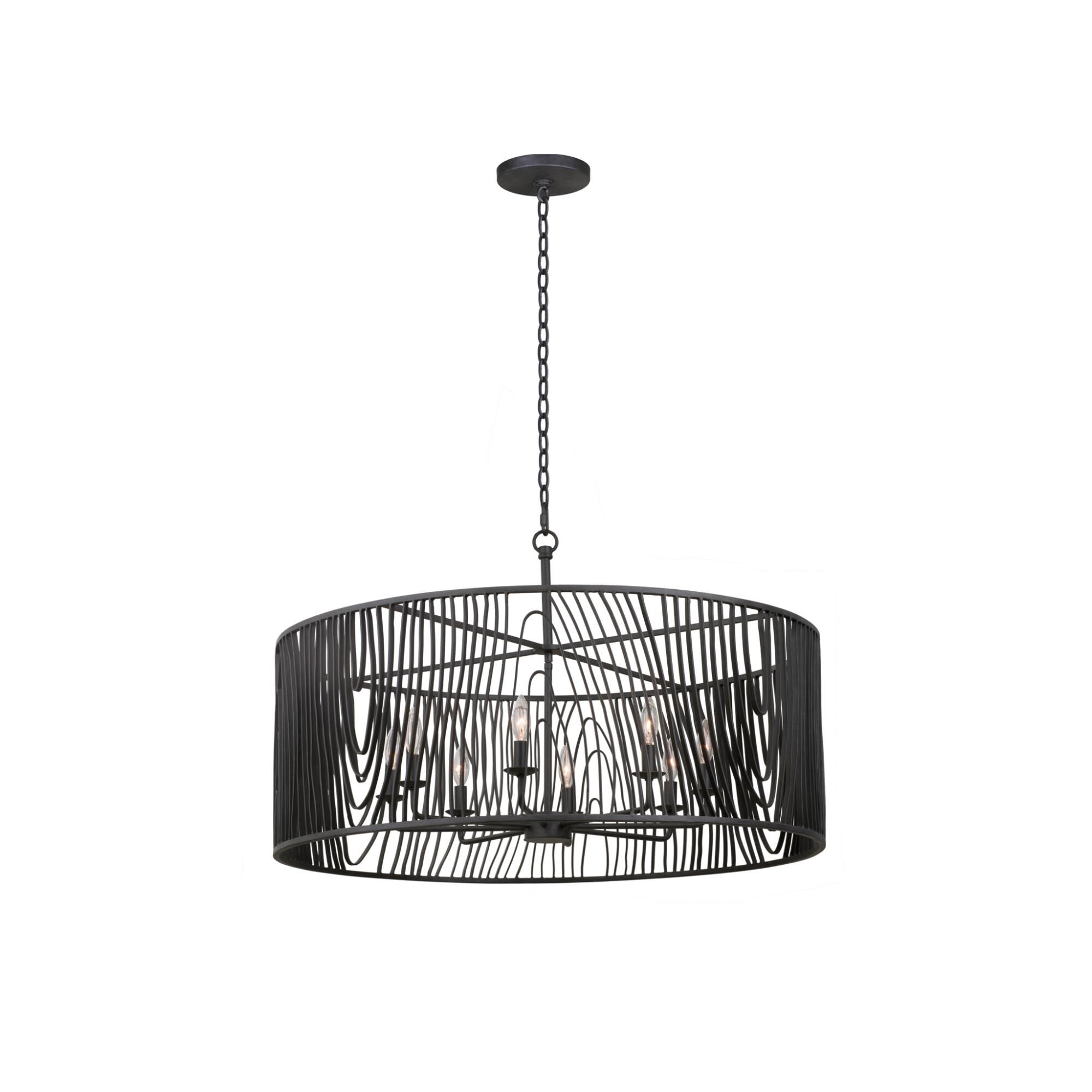 Morre 36 Inch Cage Pendant by Kalco Lighting