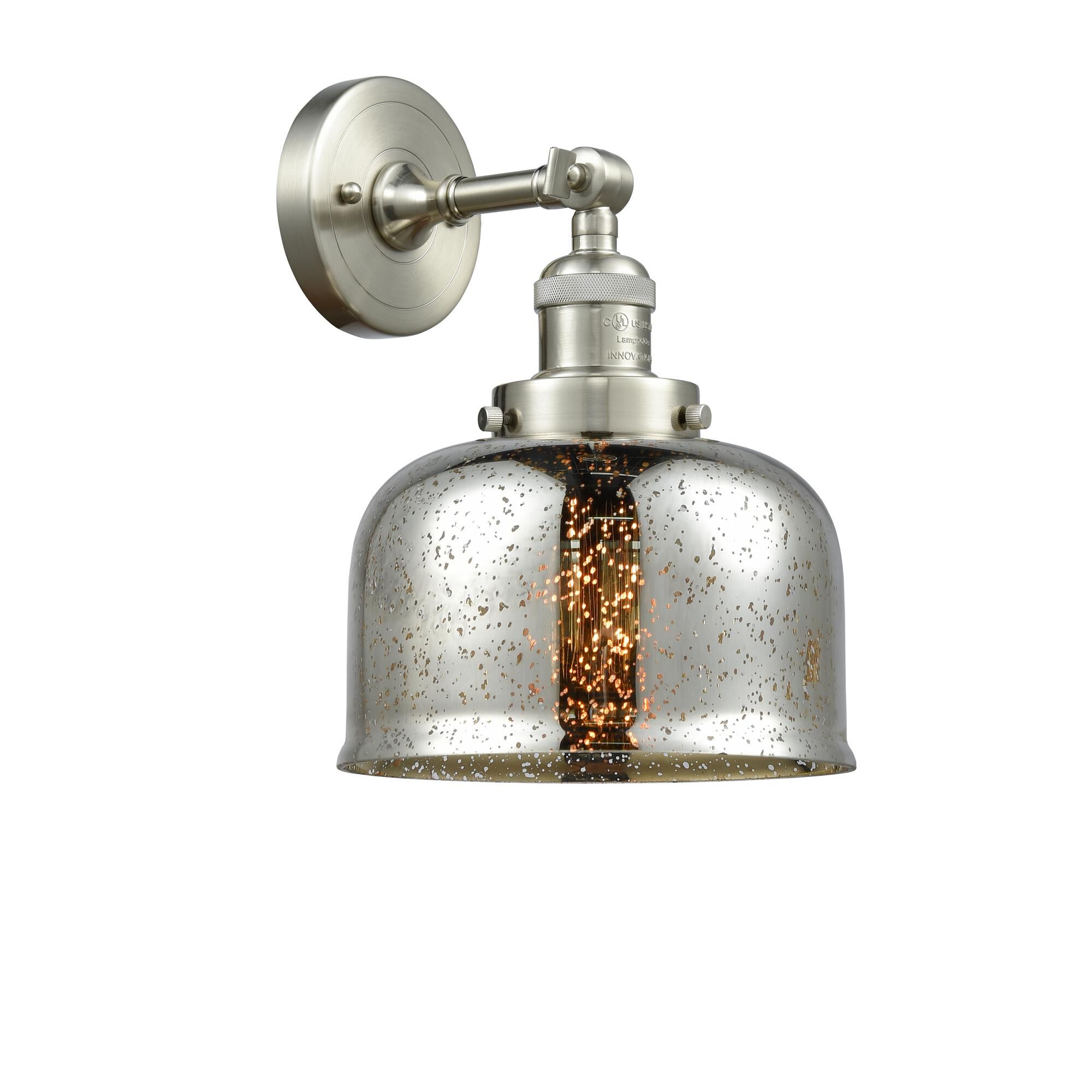 Bruno Marashlian Large Bell 8 Inch 1 Light Semi Flush Mount by Innovations Lighting