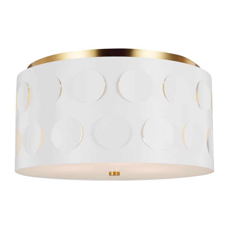 Kate Spade New York Dottie 18 Inch 3 Light Flush Mount by Visual Comfort Studio