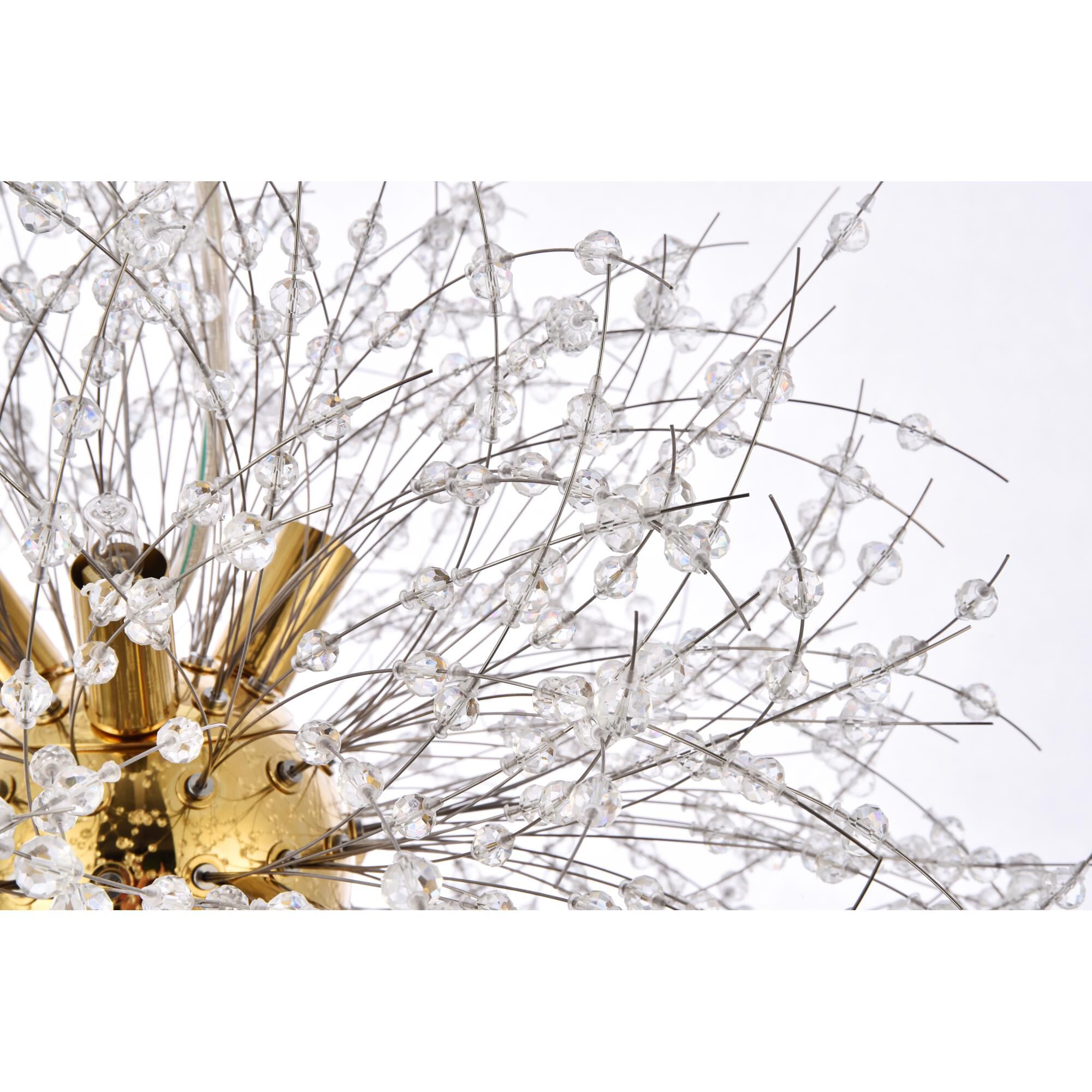 Shown in Gold finish and Clear Royal Cut crystal