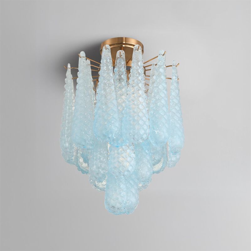 Ollie 14 Inch 4 Light Semi Flush Mount by Crystorama
