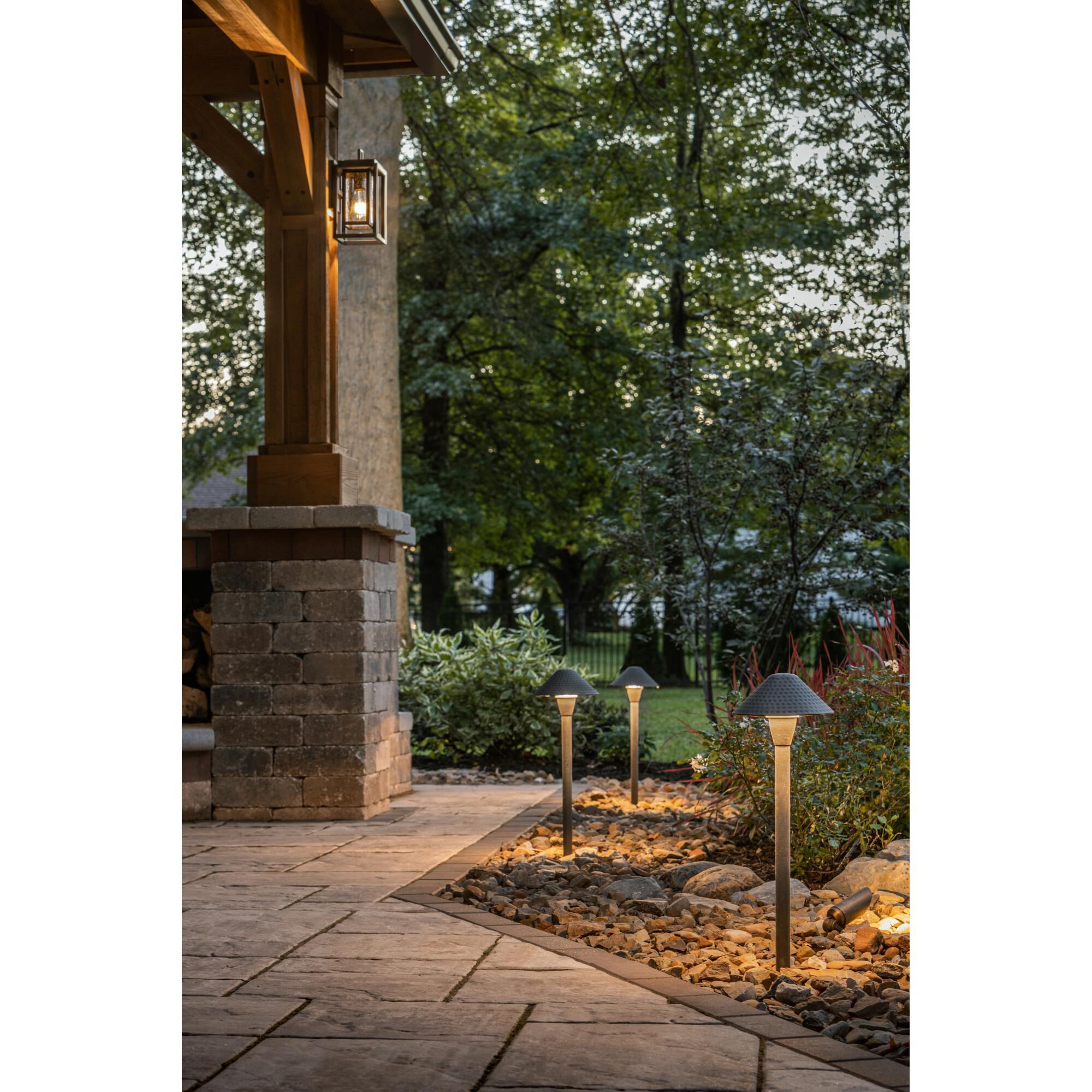 Shown in Matte Bronze finish and Clear glass