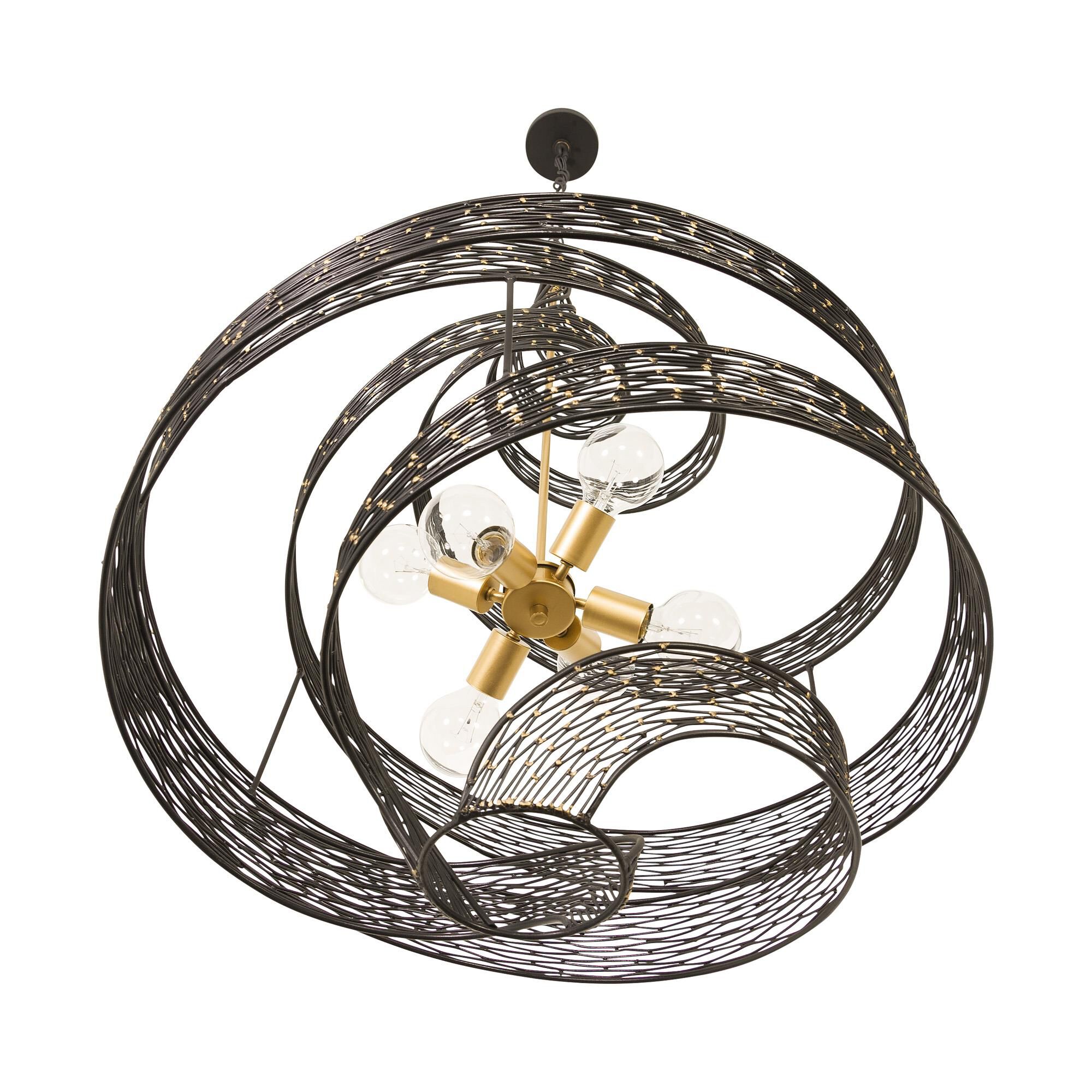 Shown in Gold finish and Matte Black - French Gold shade
