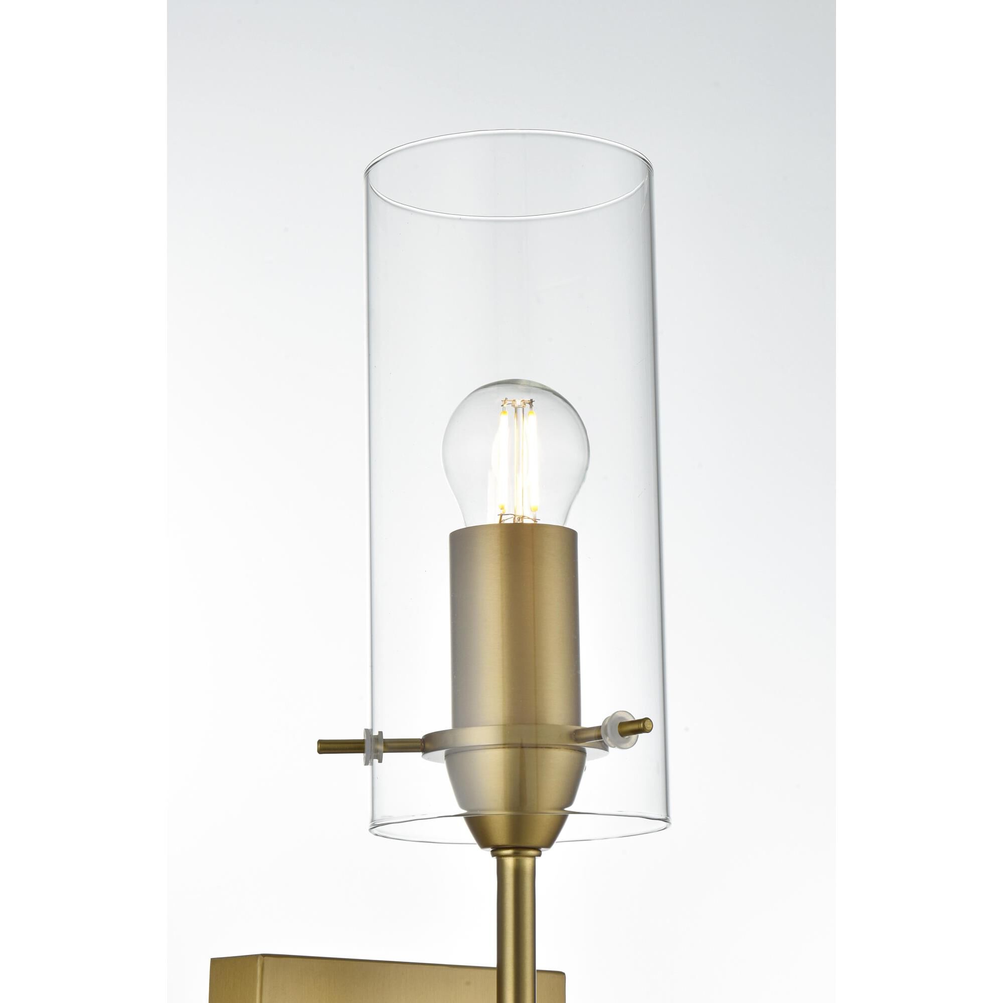 Shown in Satin Gold And Clear finish