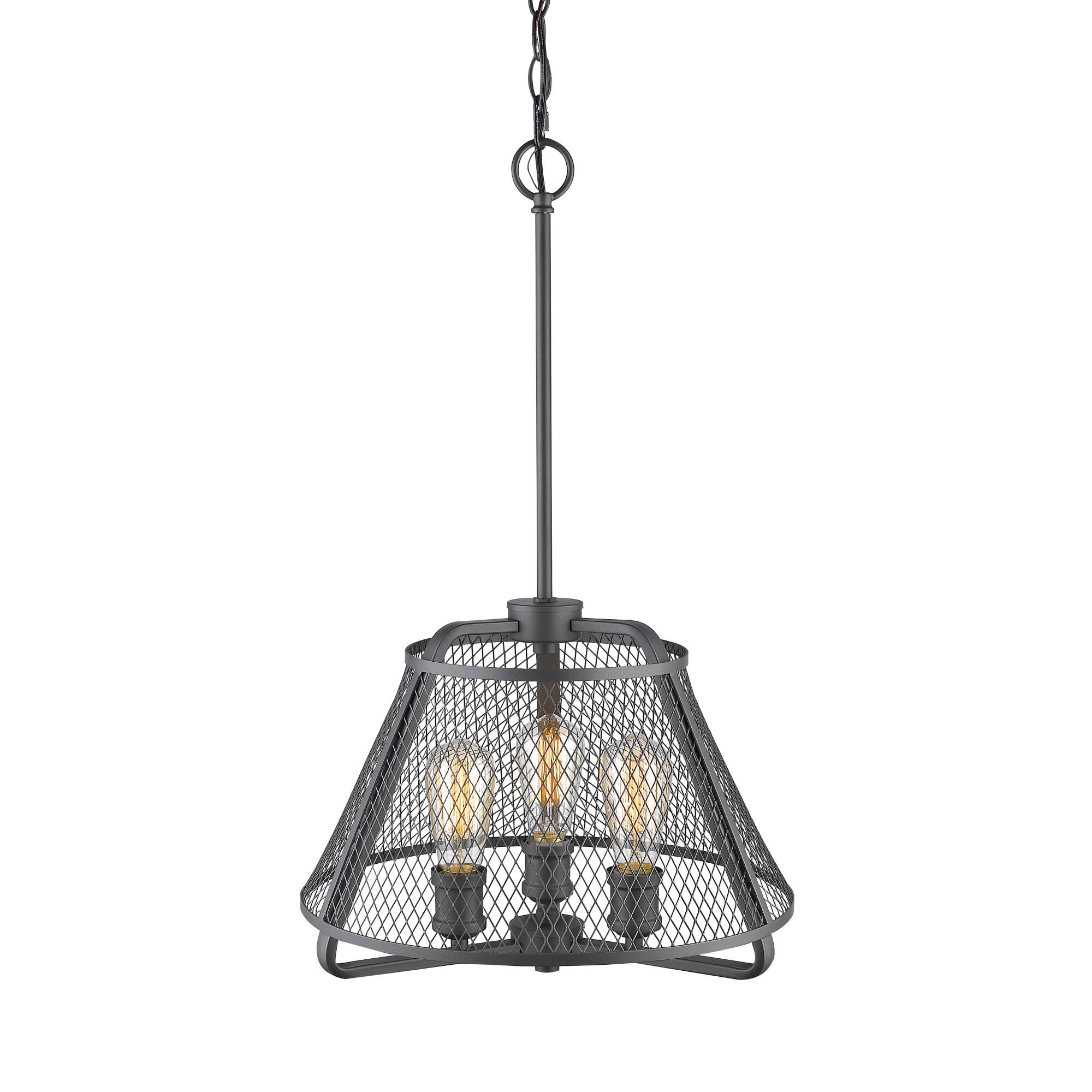 Shown in Bronze finish and Steel glass and Steel shade