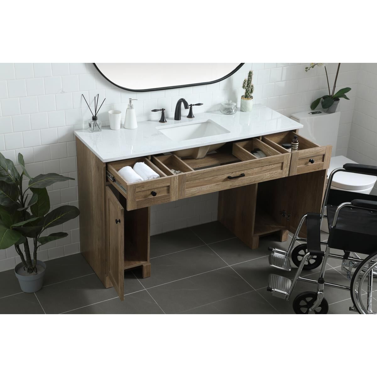 Cooper 54 Inch Bath Vanity by Elegant Decor