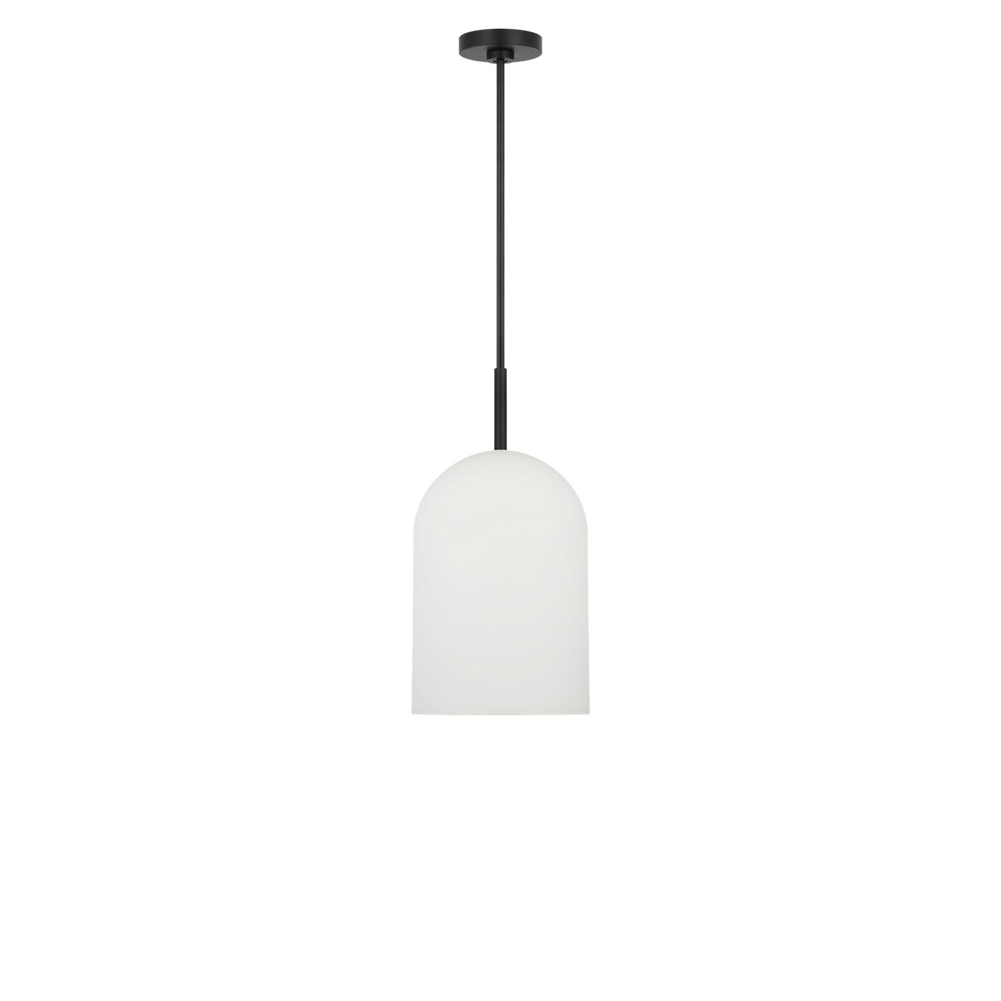 Shown in Midnight Black finish and Etched White glass