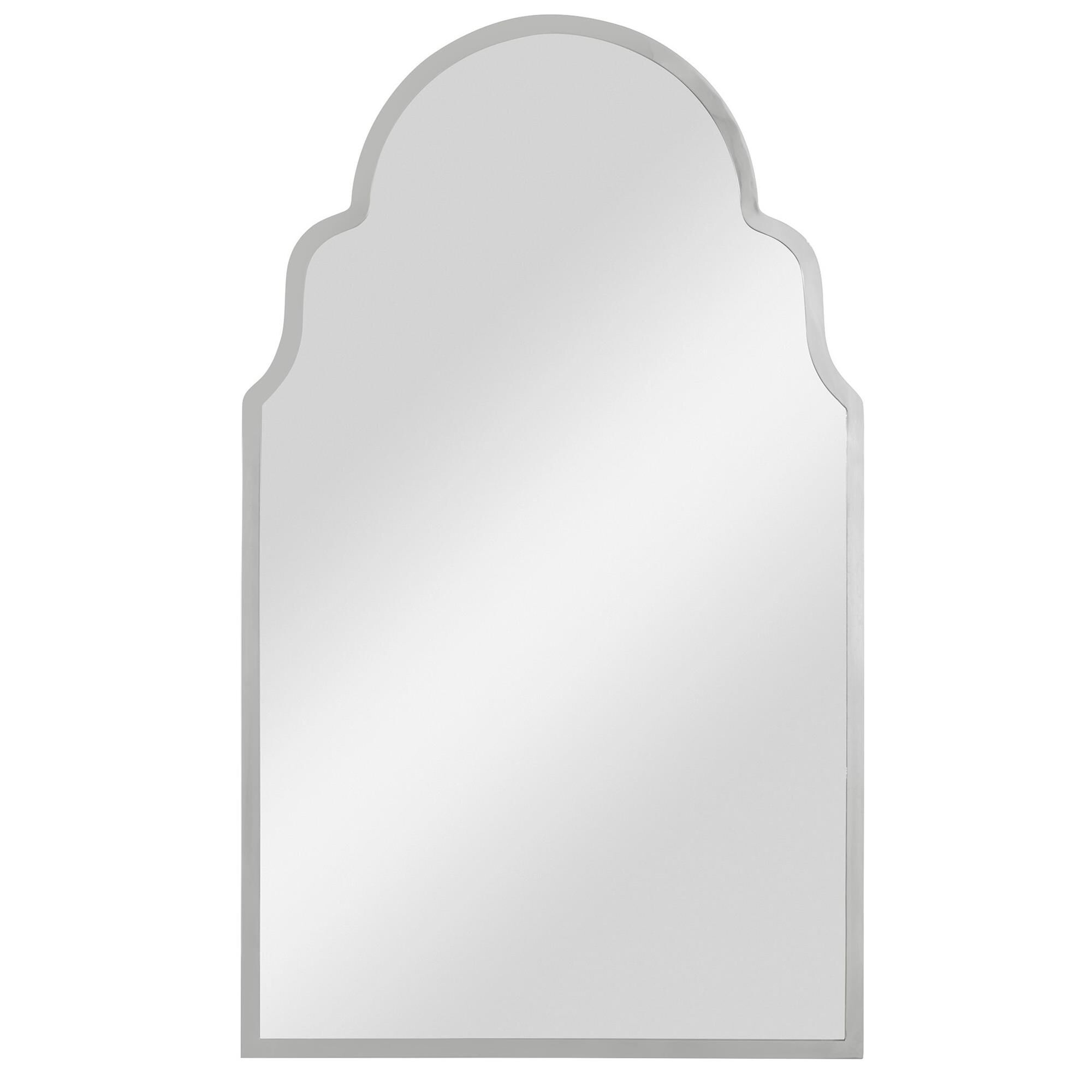 Uttermost Brayden Nickel Arch Mirror Decorative Mirrors by Uttermost
