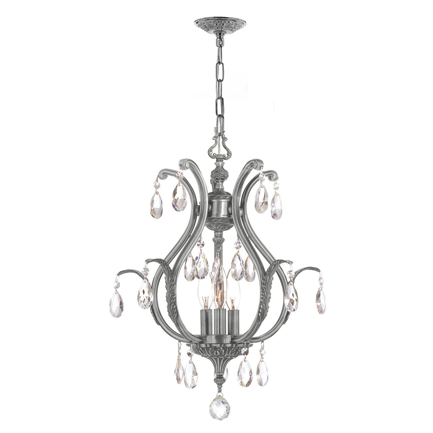 Dawson 16 Inch 3 Light Mini Chandelier by Crystorama