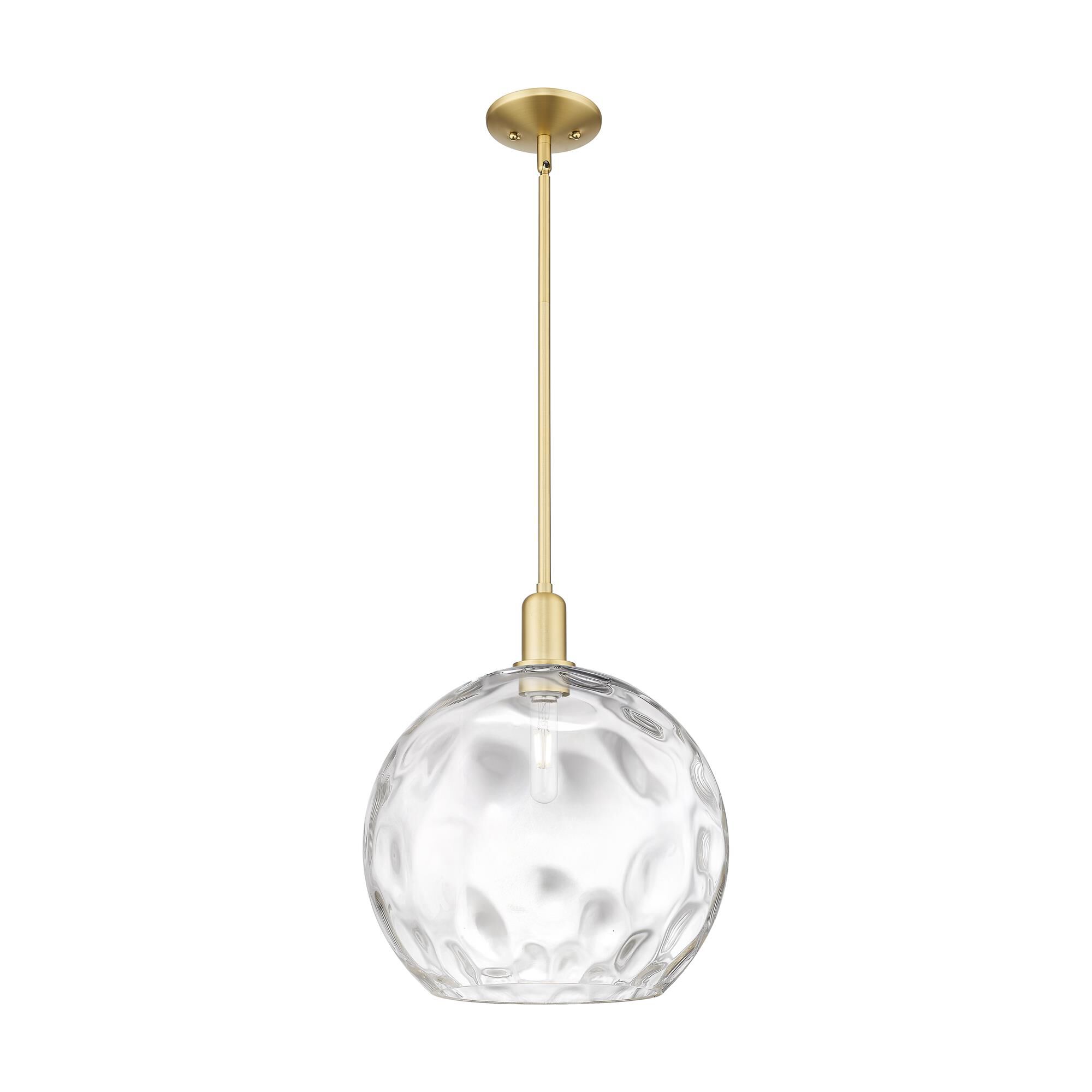 Shown in Satin Gold finish and Clear Water glass