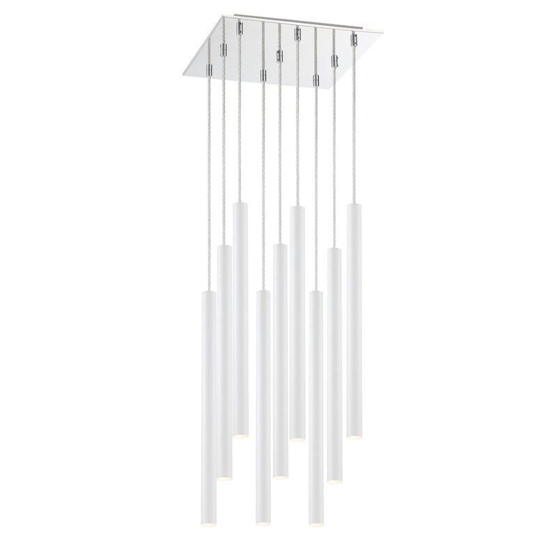 Forest 14 Inch 9 Light LED Linear Suspension Light by Z-Lite