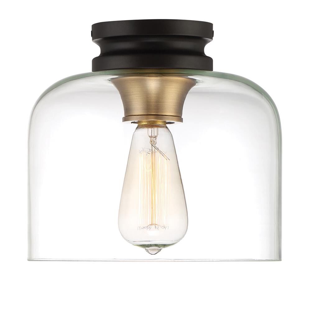 Shown in Vintage Bronze finish and Clear glass and Clear Glass shade