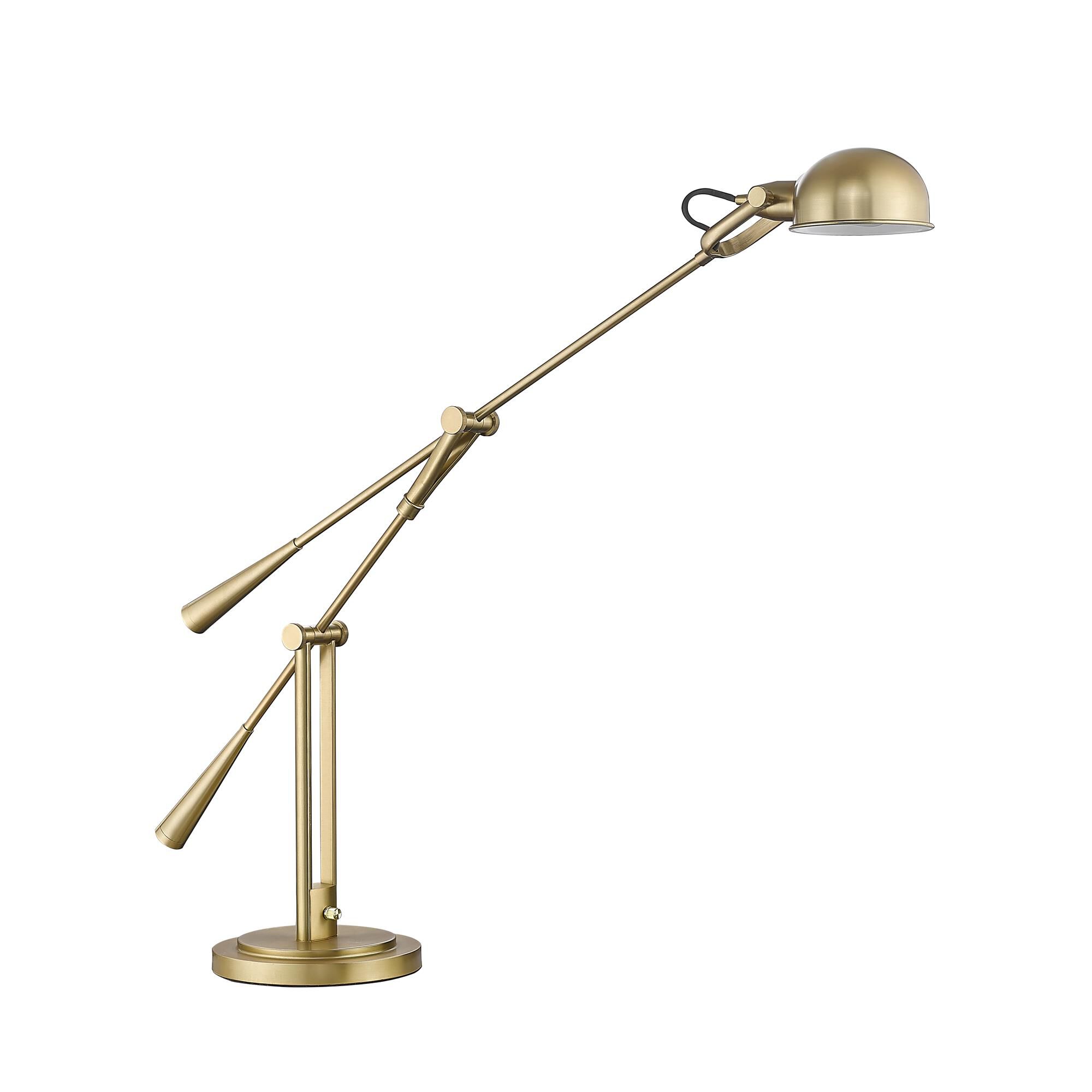Shown in Heritage Brass finish and Heritage Brass shade