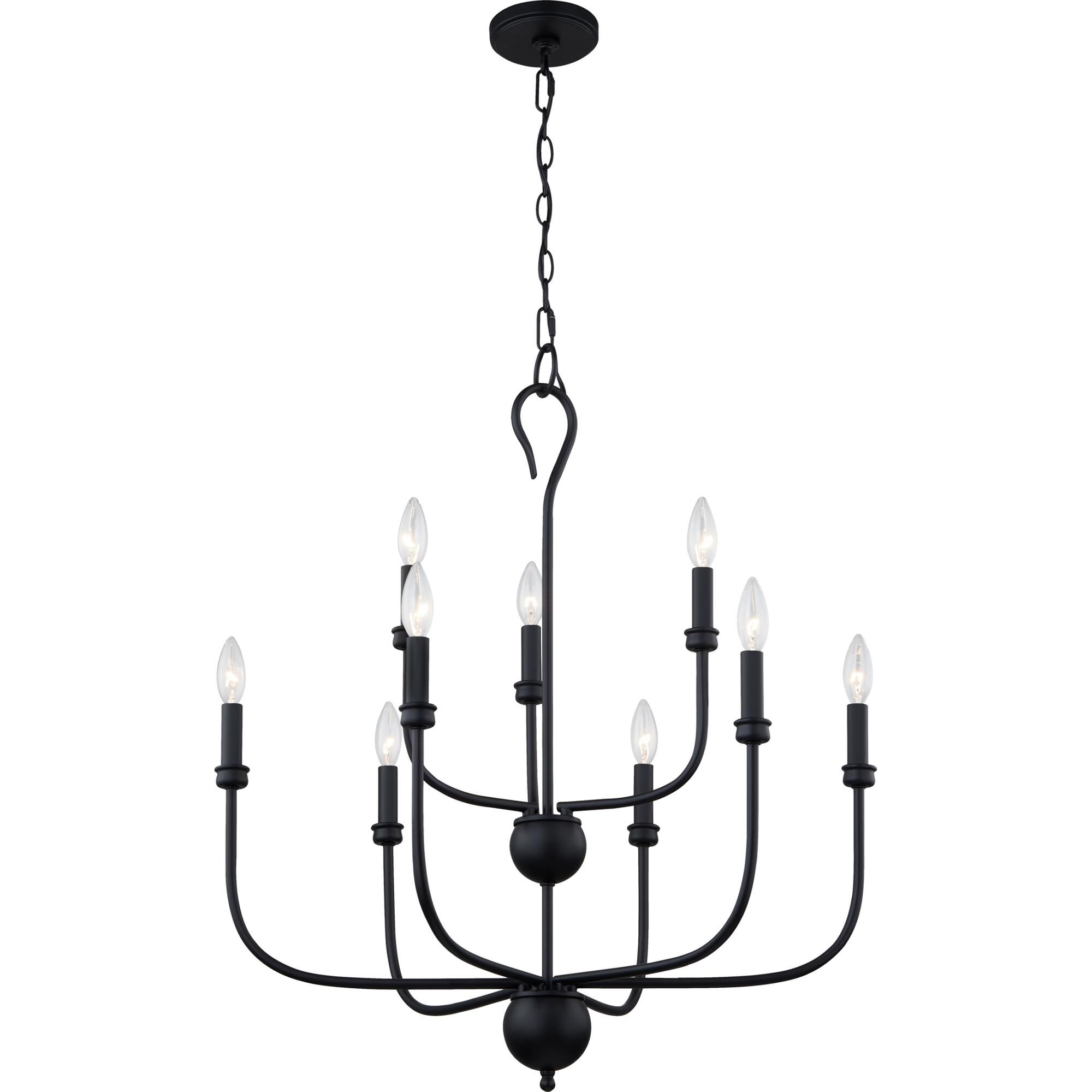 Blanche 27 Inch 9 Light Chandelier by Quoizel