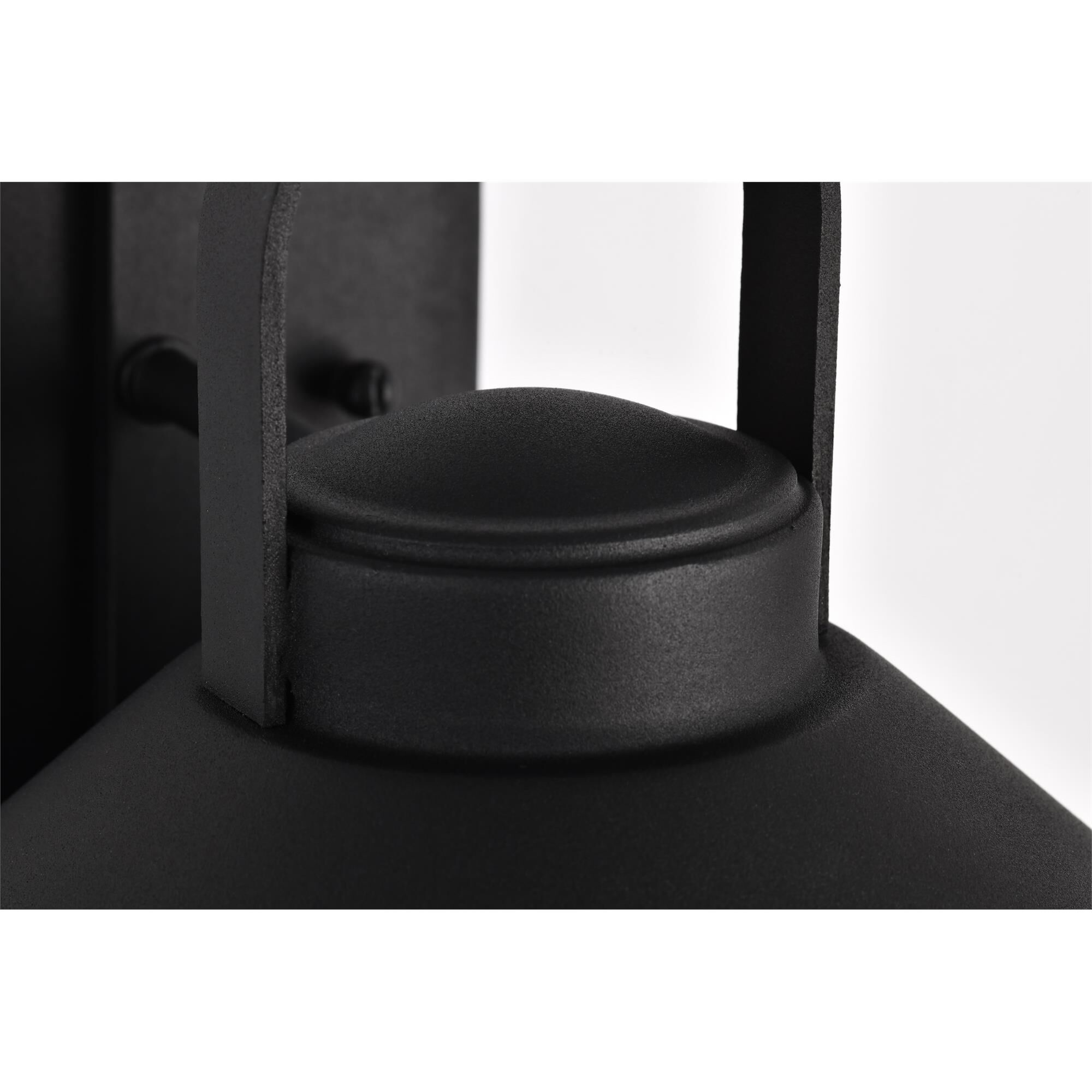 Shown in Black finish and Clear Seeded glass