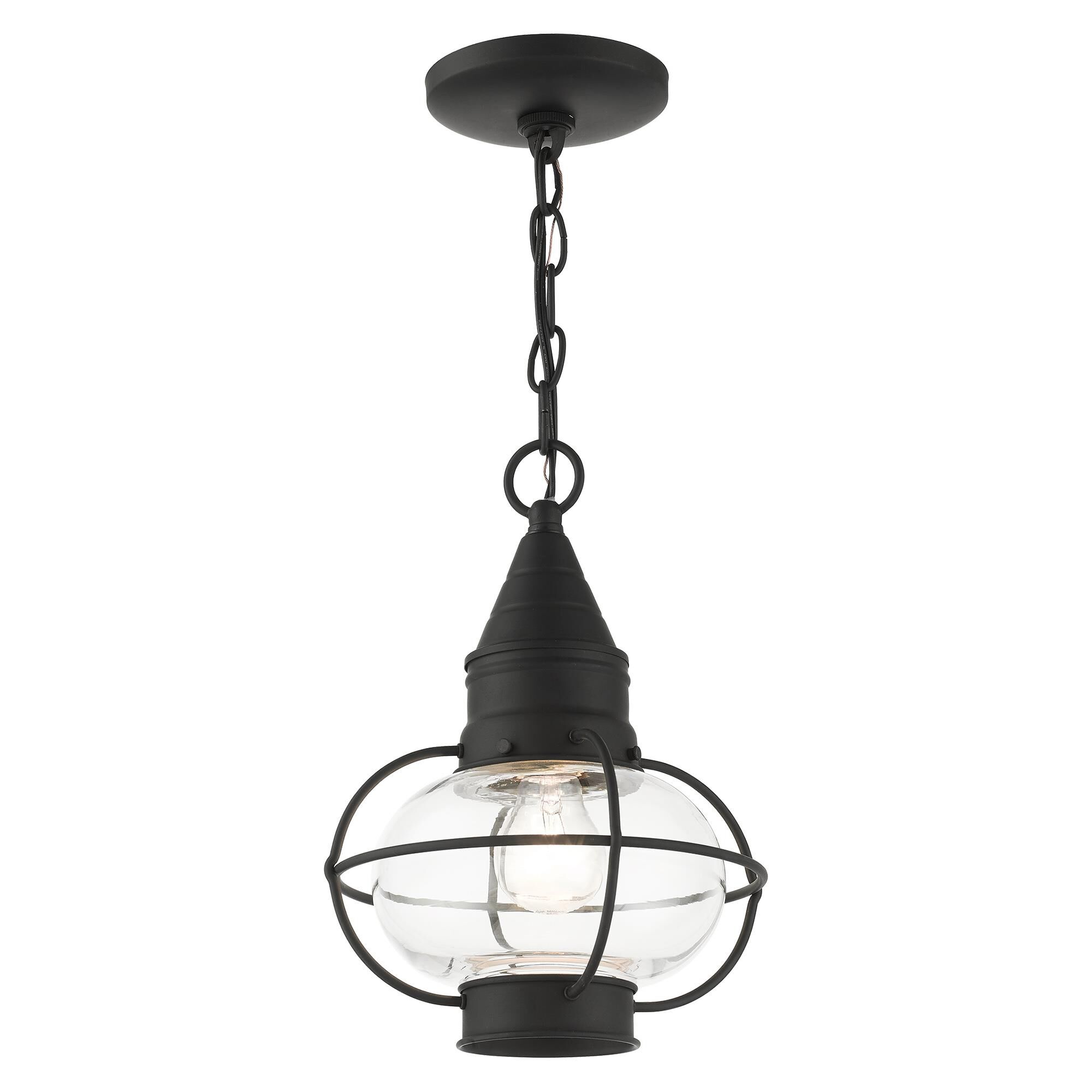 Livex Lighting Newburyport 11 Inch Tall Outdoor Hanging Lantern