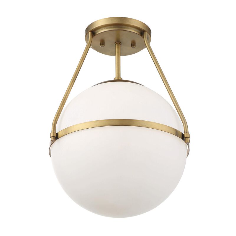13 Inch 1 Light LED Semi Flush Mount by Meridian Lighting