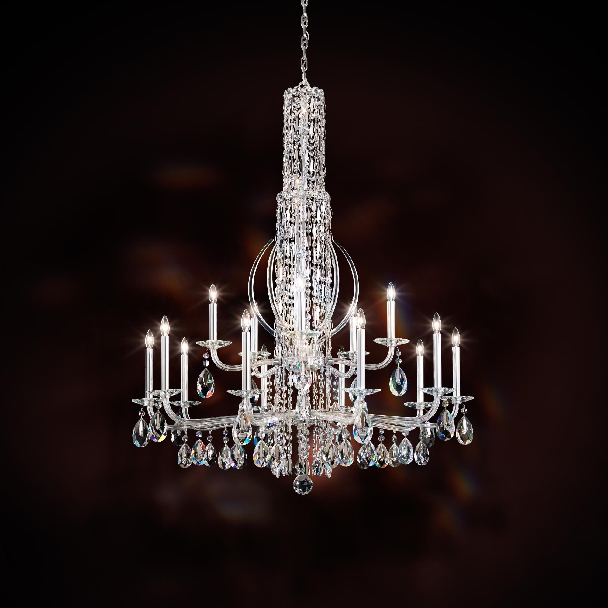 Sarella 40 Inch 17 Light Chandelier by Schonbek