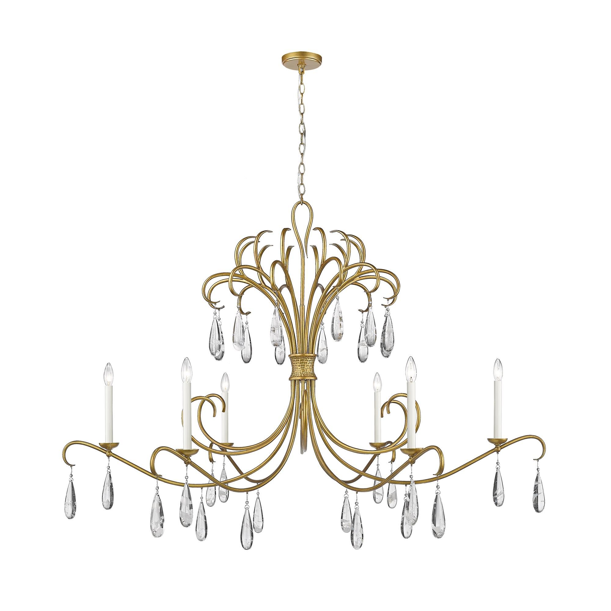 Amara 58 Inch 6 Light Chandelier by Z-Lite
