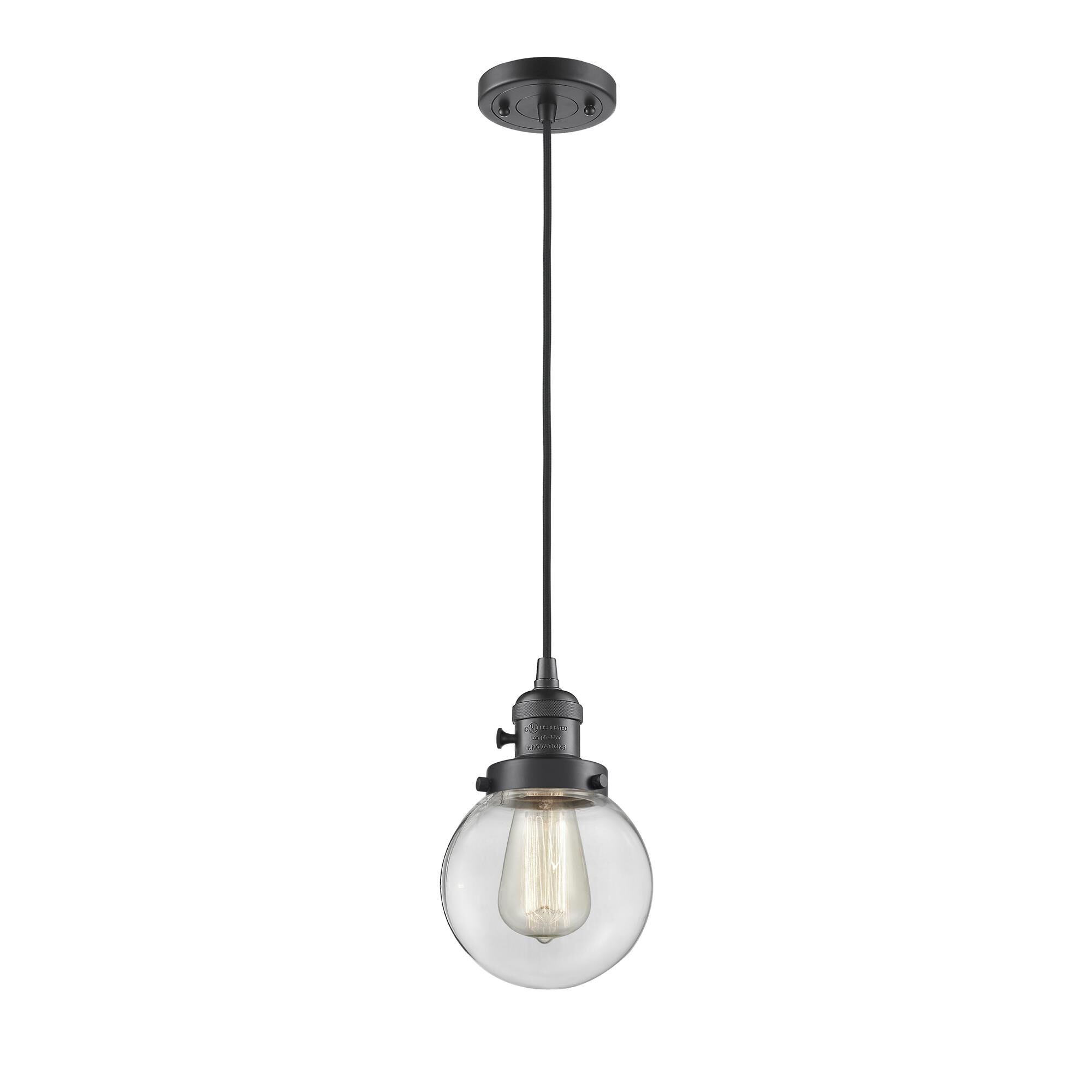 Shown in Oil Rubbed Bronze finish and Clear glass