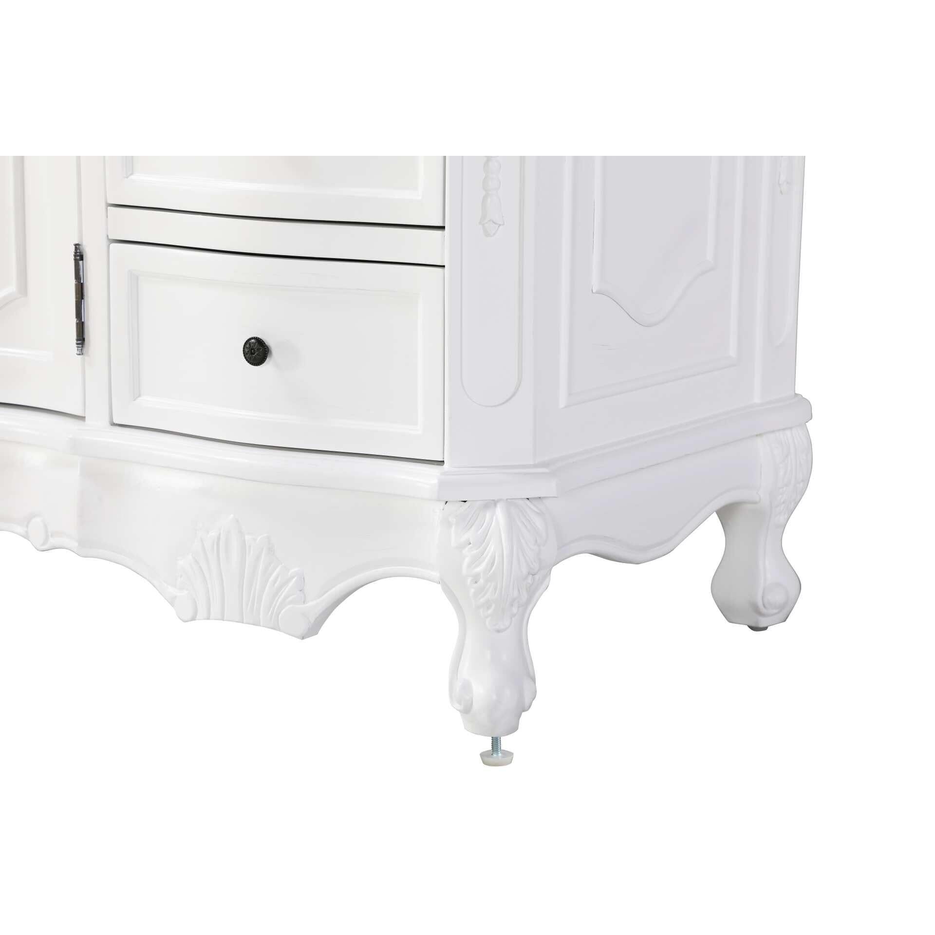 Shown in Antique White finish
