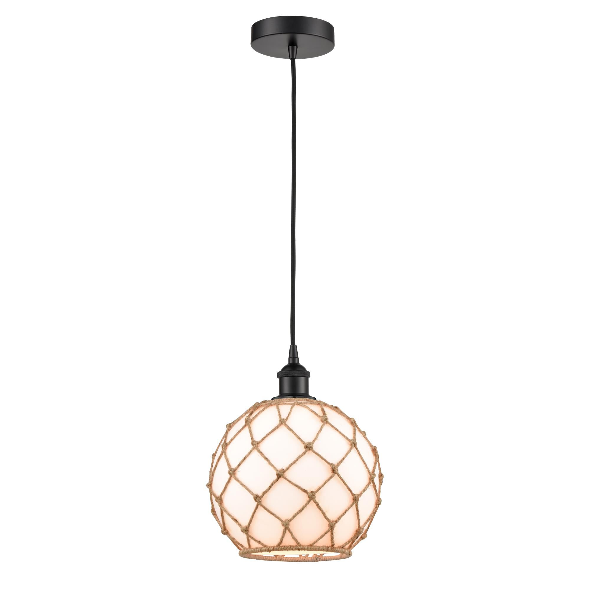 Bruno Marashlian Farmhouse Rope 10 Inch Mini Pendant by Innovations Lighting