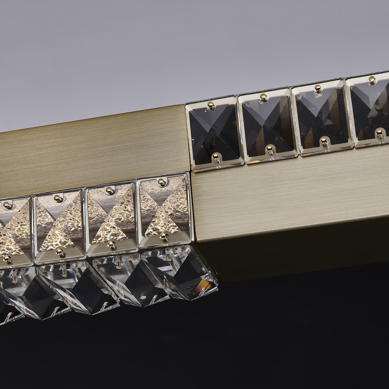 Shown in Winter Brass finish and Firenze Clear crystal