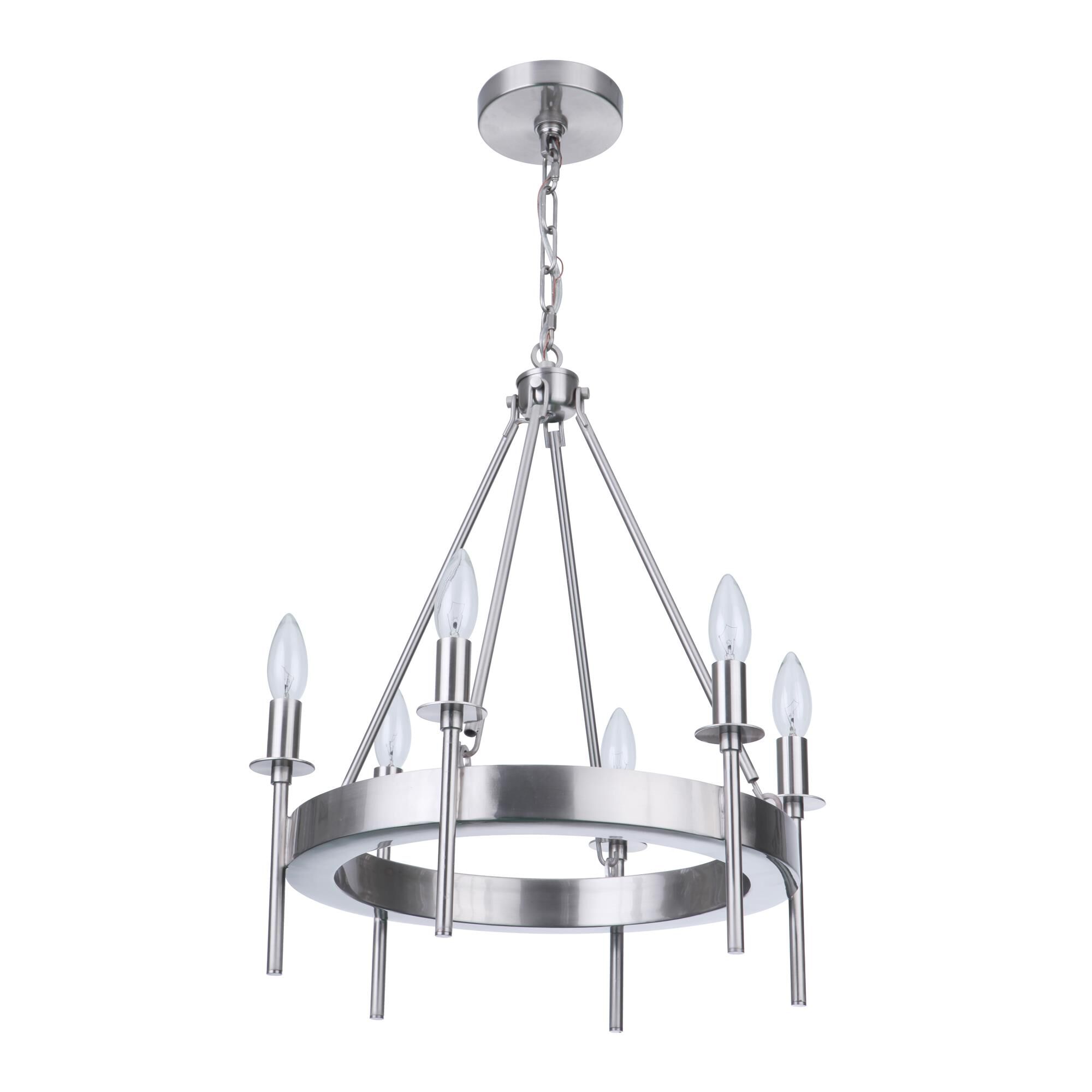 Larrson 17 Inch 6 Light Mini Chandelier by Craftmade