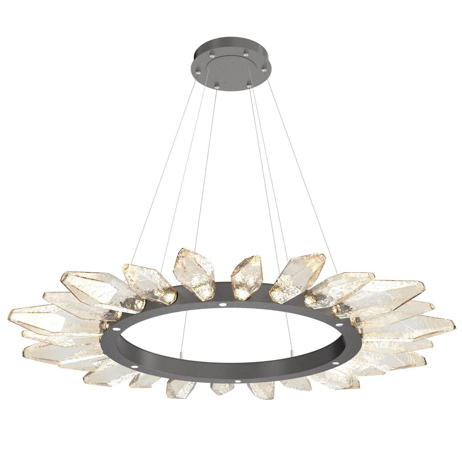Rock Crystal 56 Inch 30 Light LED Chandelier by Hammerton Studio