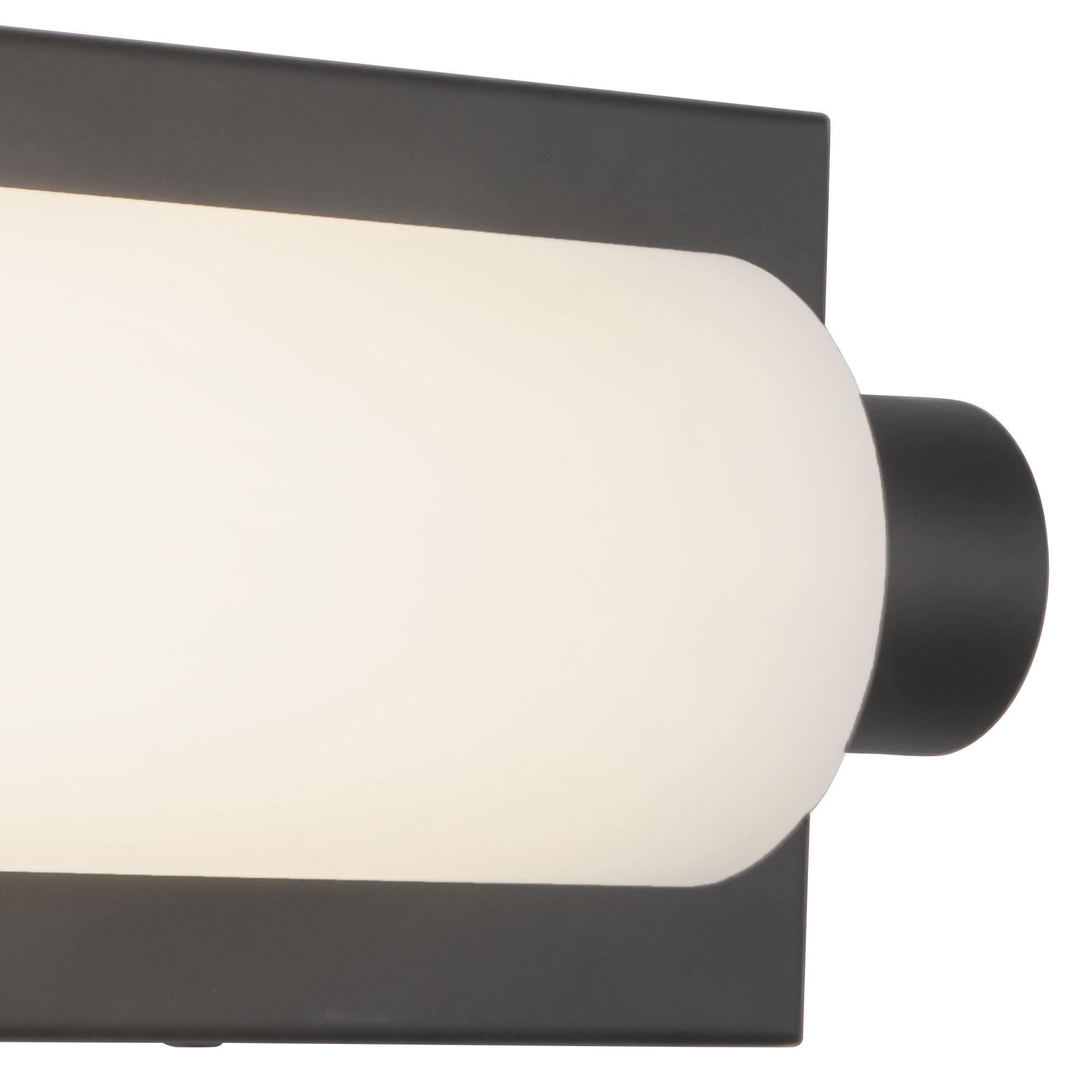 Shown in Black finish and Matte Opal glass