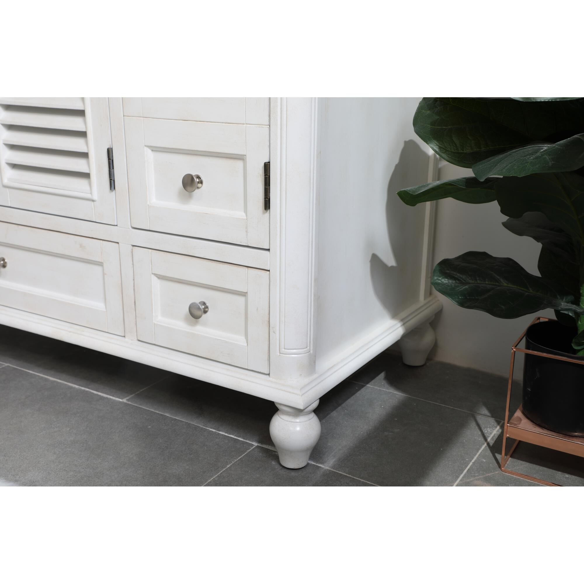 Shown in Antique White finish