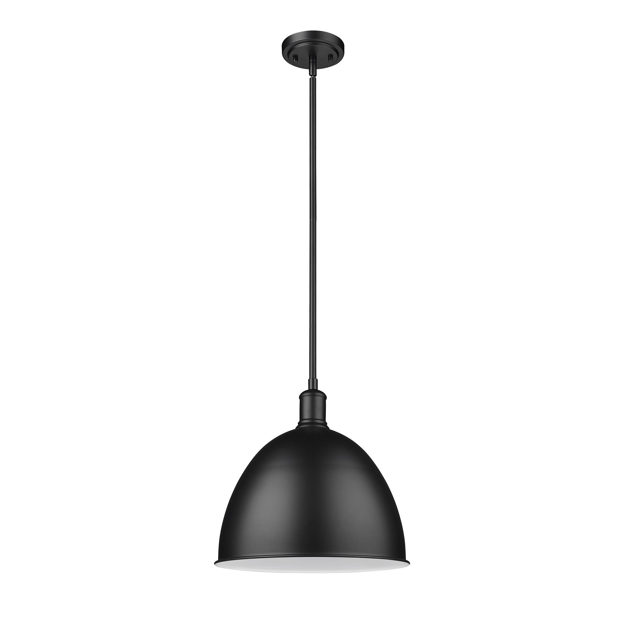 Shown in Matte Black finish and Matte Black shade