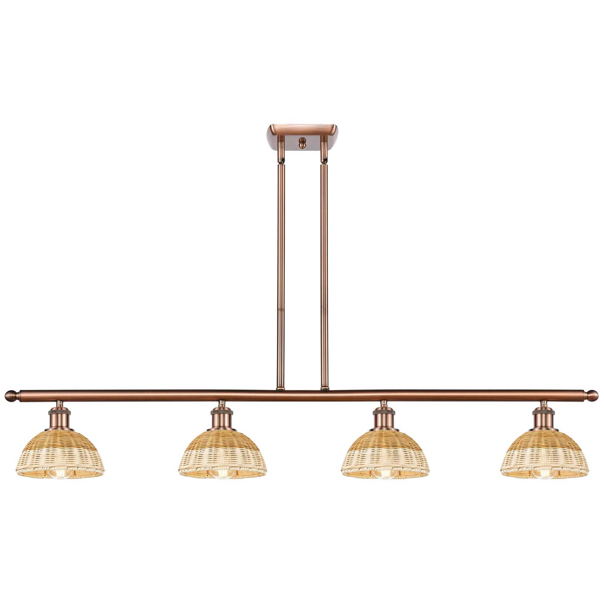 Shown in Antique Copper finish and Natural shade