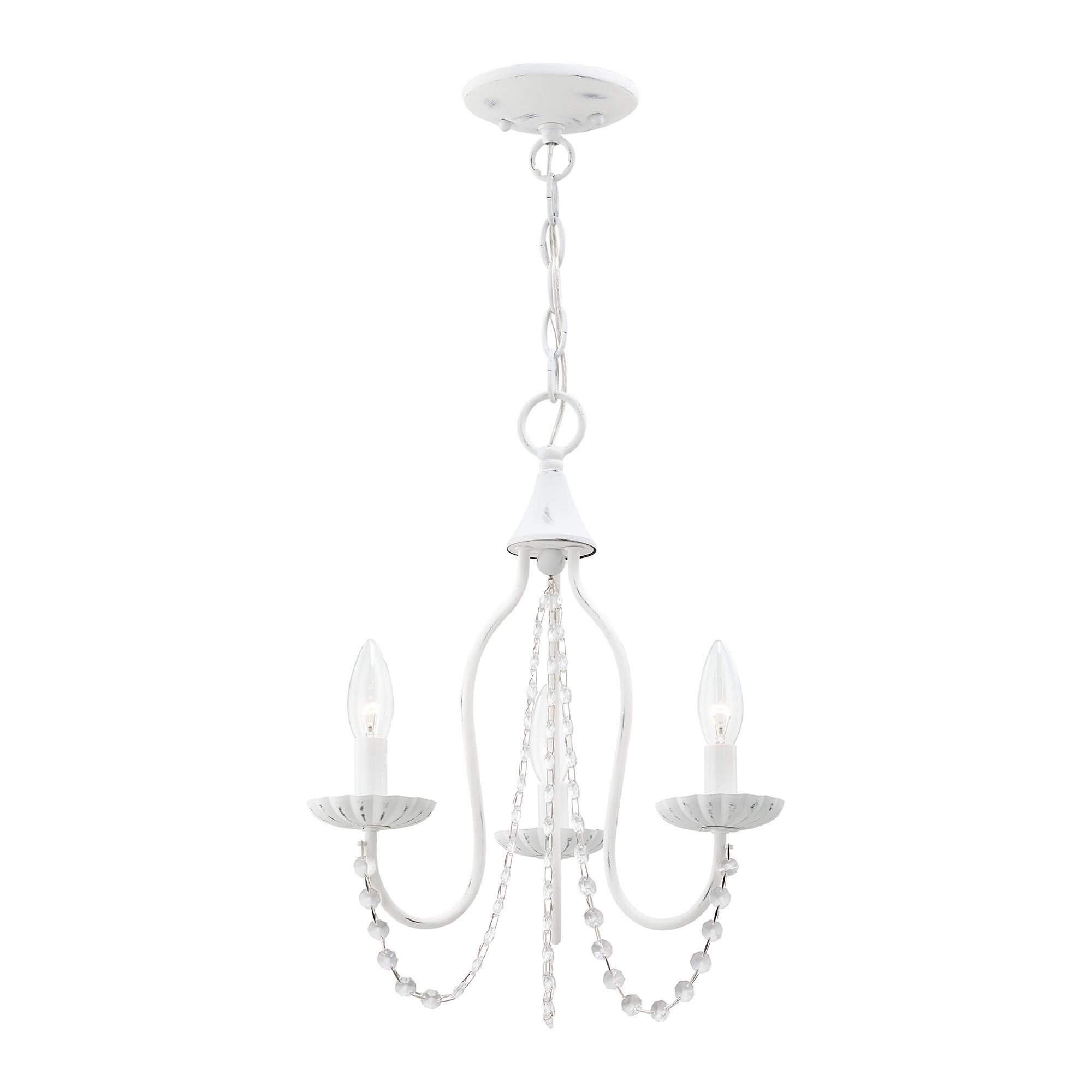 Alessia 13 Inch 3 Light Mini Chandelier by Livex Lighting