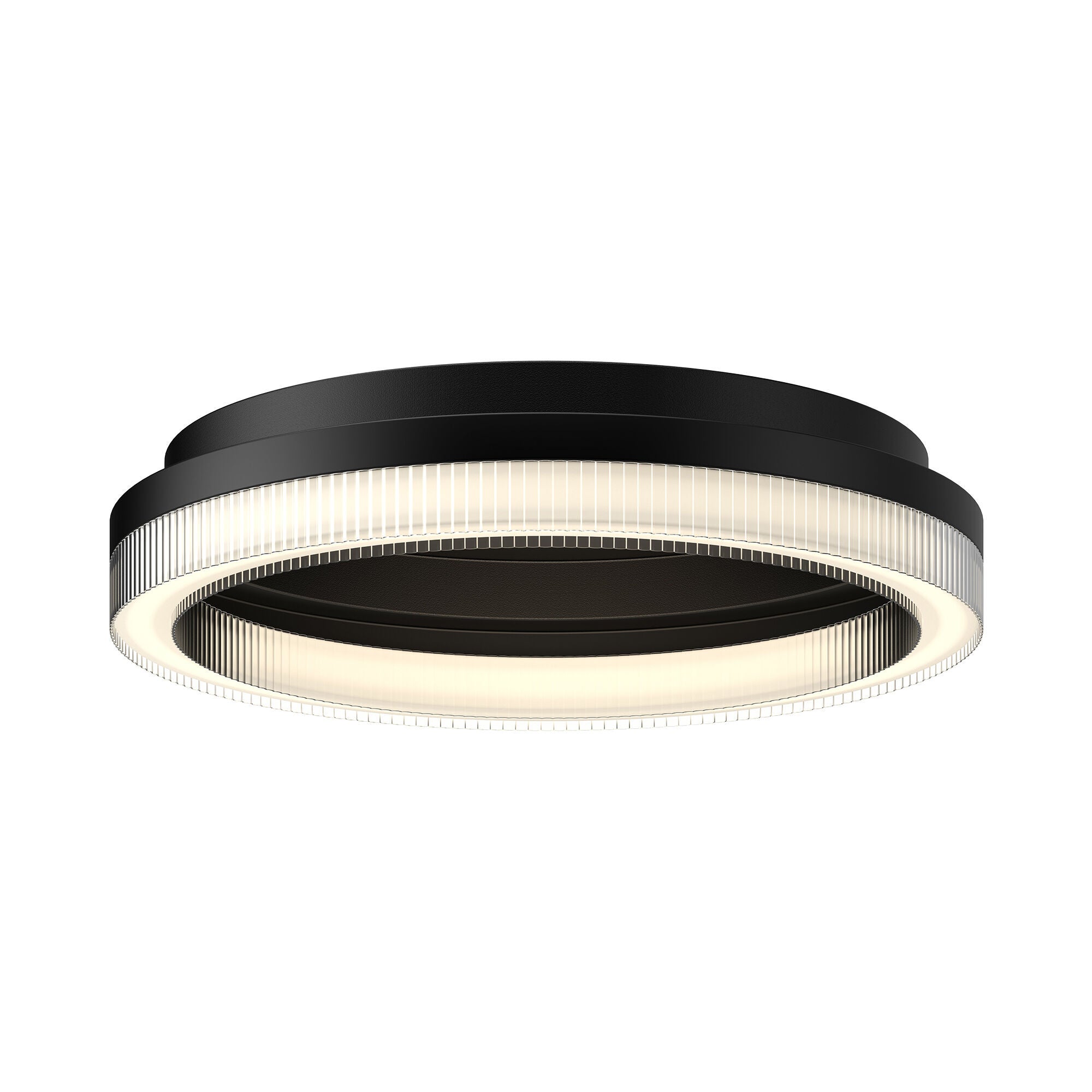 Shown in Black finish and Clear Ribbed Pc (Exterior) glass