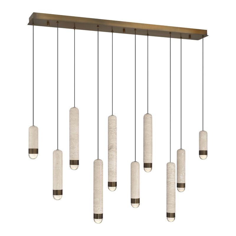 Cambre Medium Linear Chandelier by Eurofase Lighting