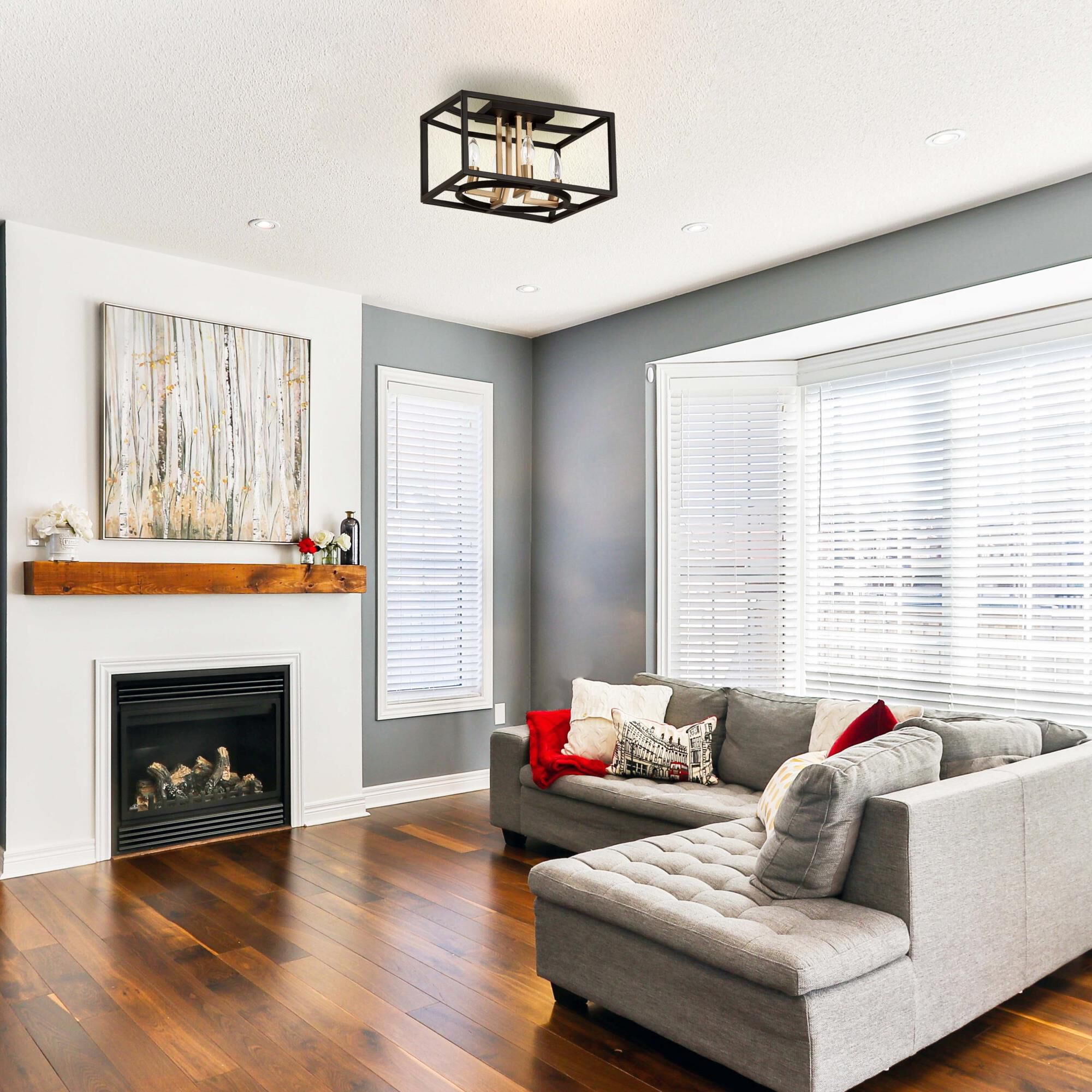 Shown in Black and Brushed Gold finish