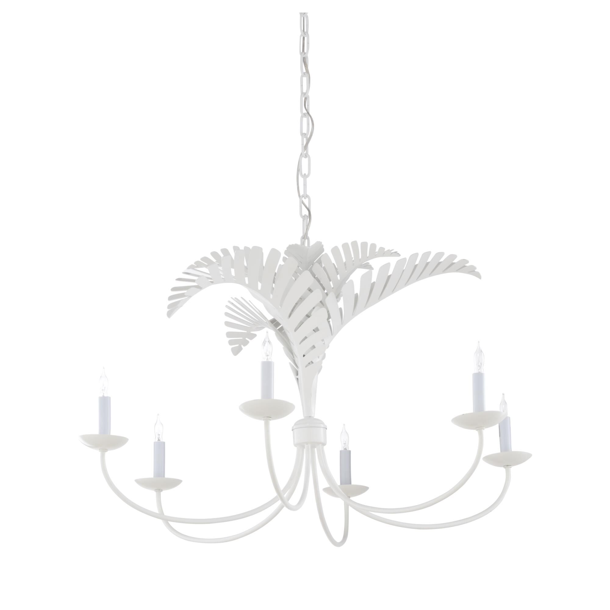 Meg Braff Royal Palm 24 Inch 6 Light Chandelier by Wildwood