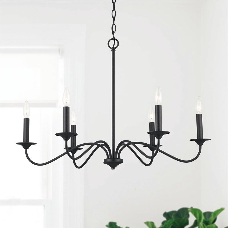 Vincent 32 Inch 6 Light Chandelier by Capital Lighting Fixture Company