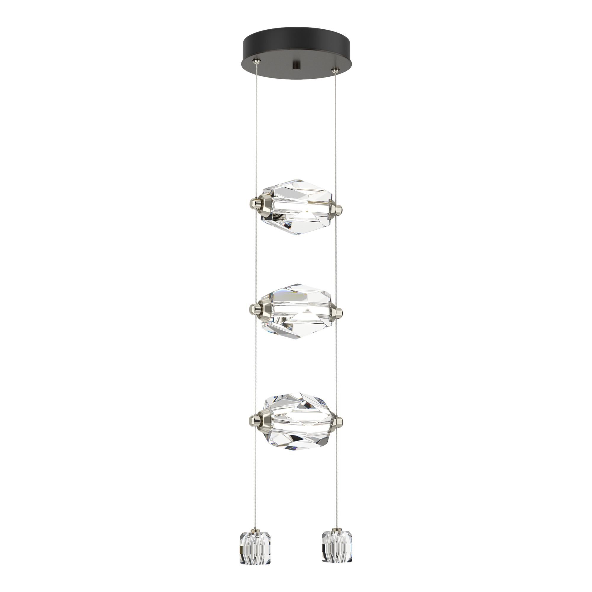 Shown in Oil Rubbed Bronze finish and Clear Crystal glass