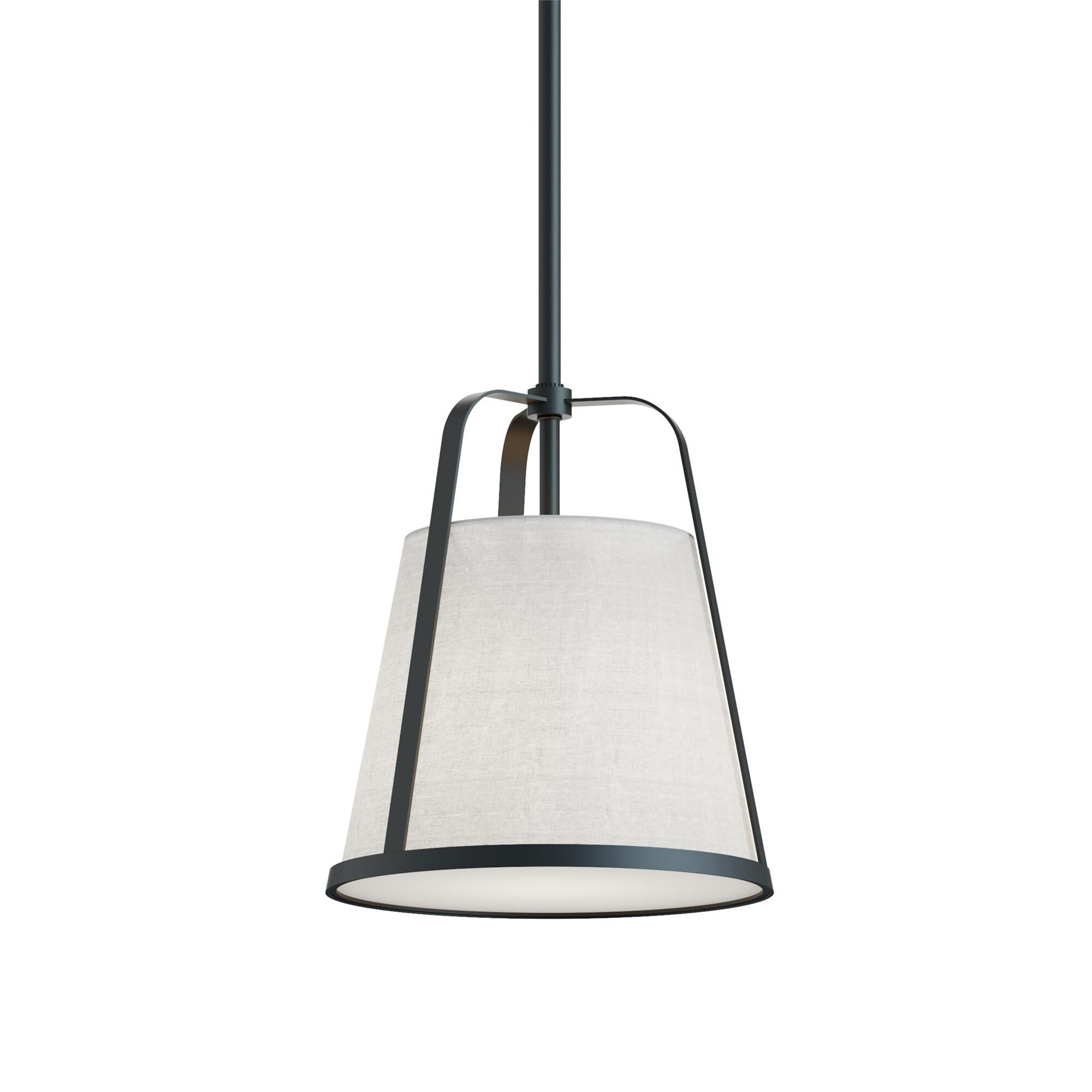 Shown in Black finish and White glass