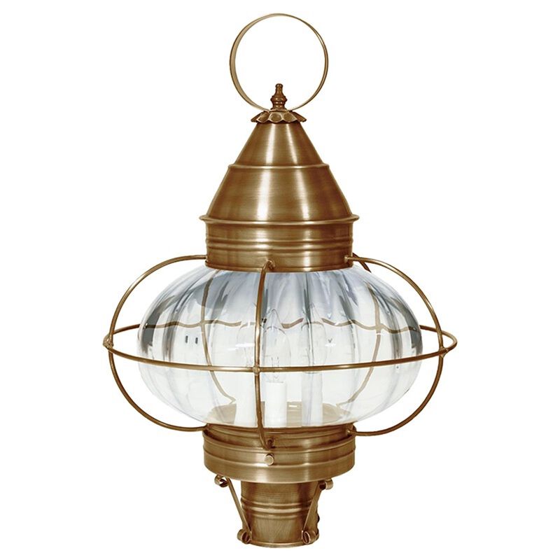 Onion 22 Inch 3 Light Outdoor Post Lamp by Northeast Lantern