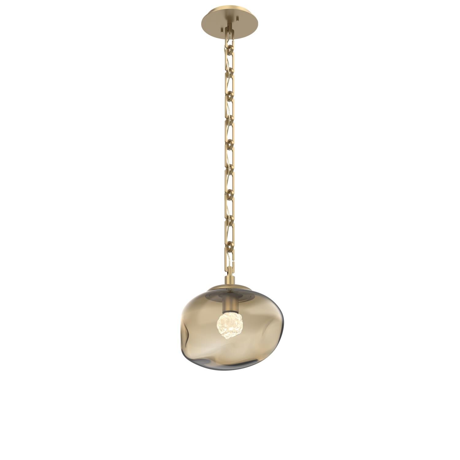 Shown in Gilded Brass finish and Bronze with Rounded Gem glass