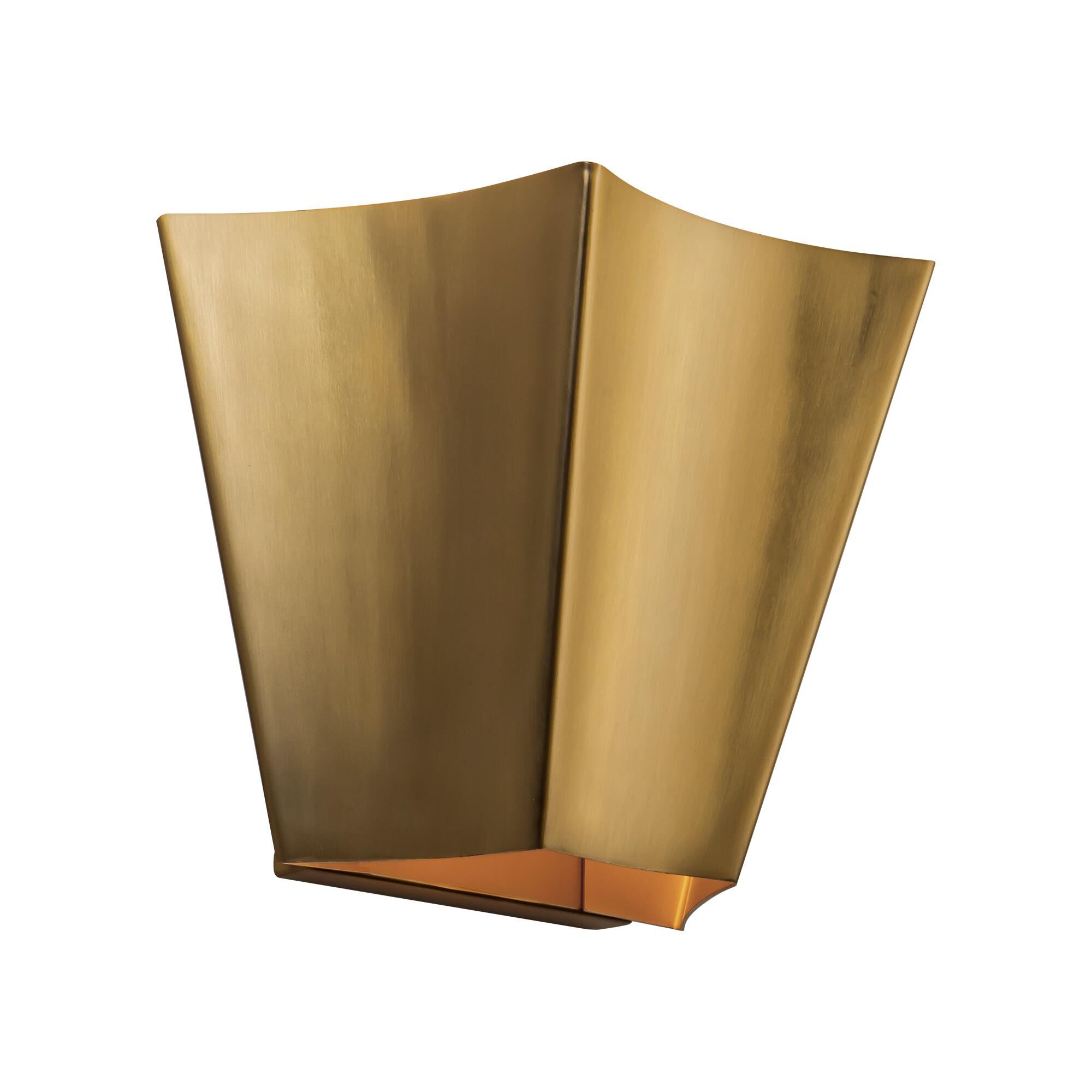 Shown in Brushed Gold finish and Steel shade