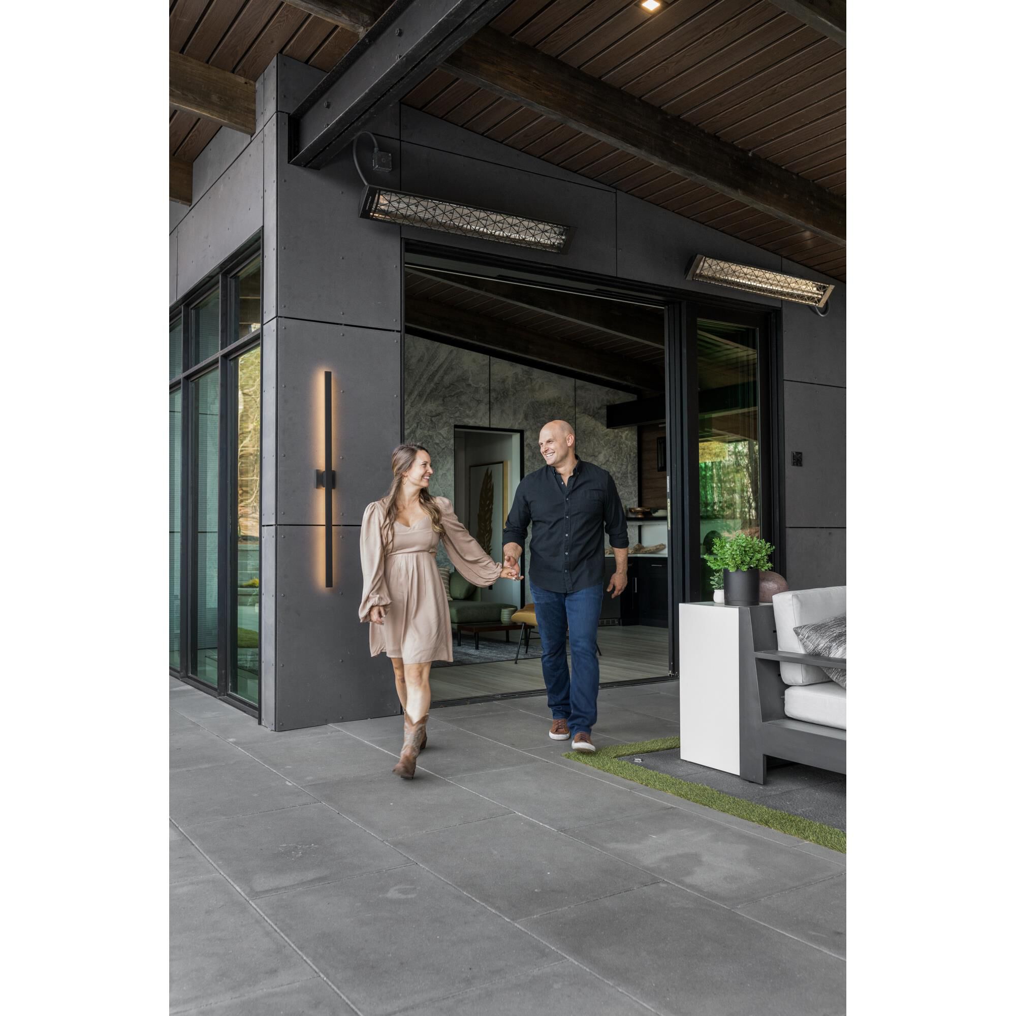 Alumilux Line 51 Inch Tall 2 Light LED Outdoor Wall Light by ET2 Lighting