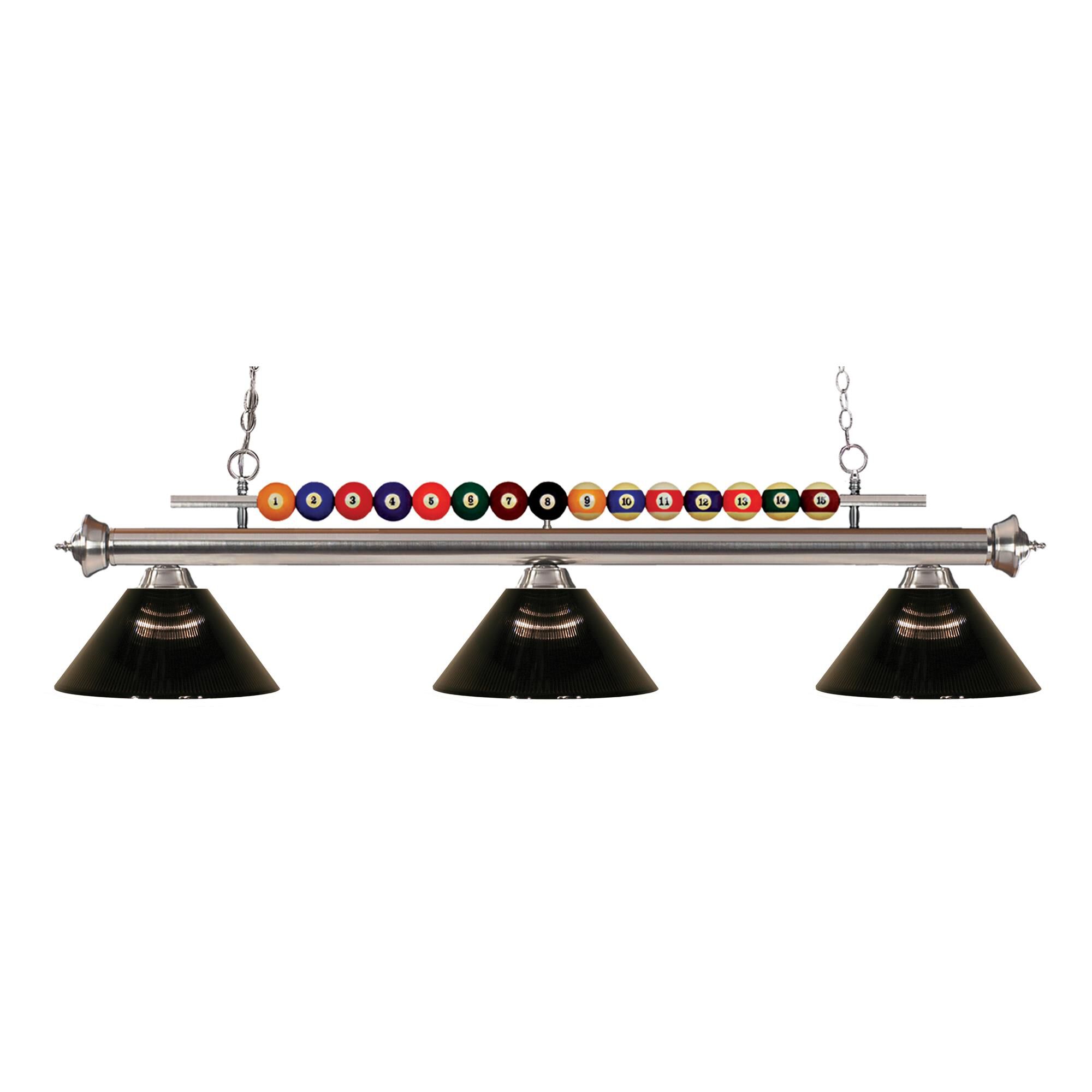 Shown in Brushed Nickel finish and Acrylic glass and Acrylic shade