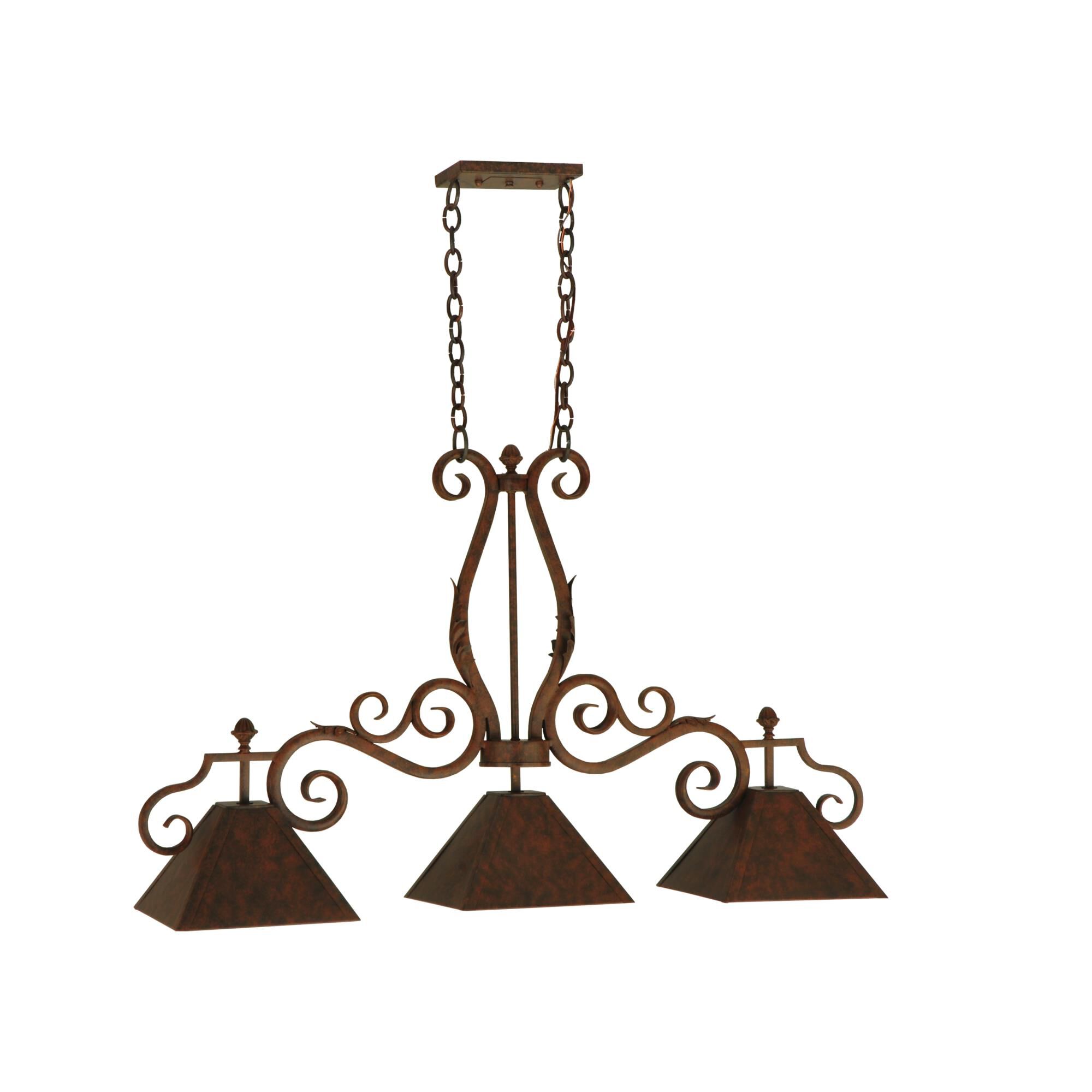 Pedra 47 Inch 3 Light Linear Suspension Light by Meyda Lighting