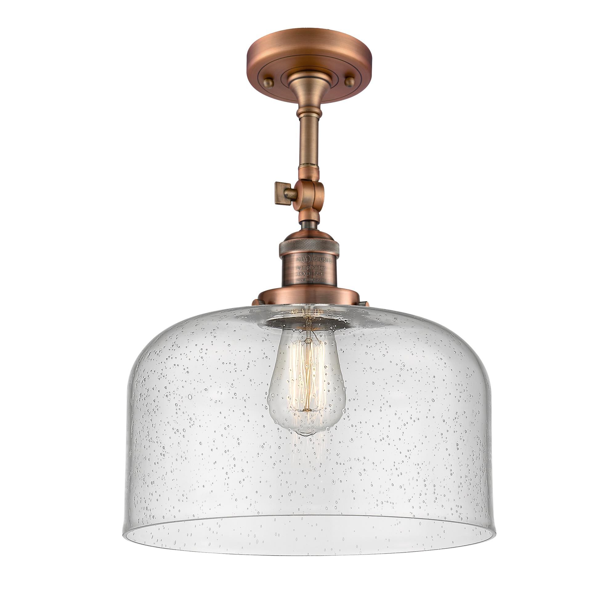 Bruno Marashlian Bell 12 Inch 1 Light Semi Flush Mount by Innovations Lighting