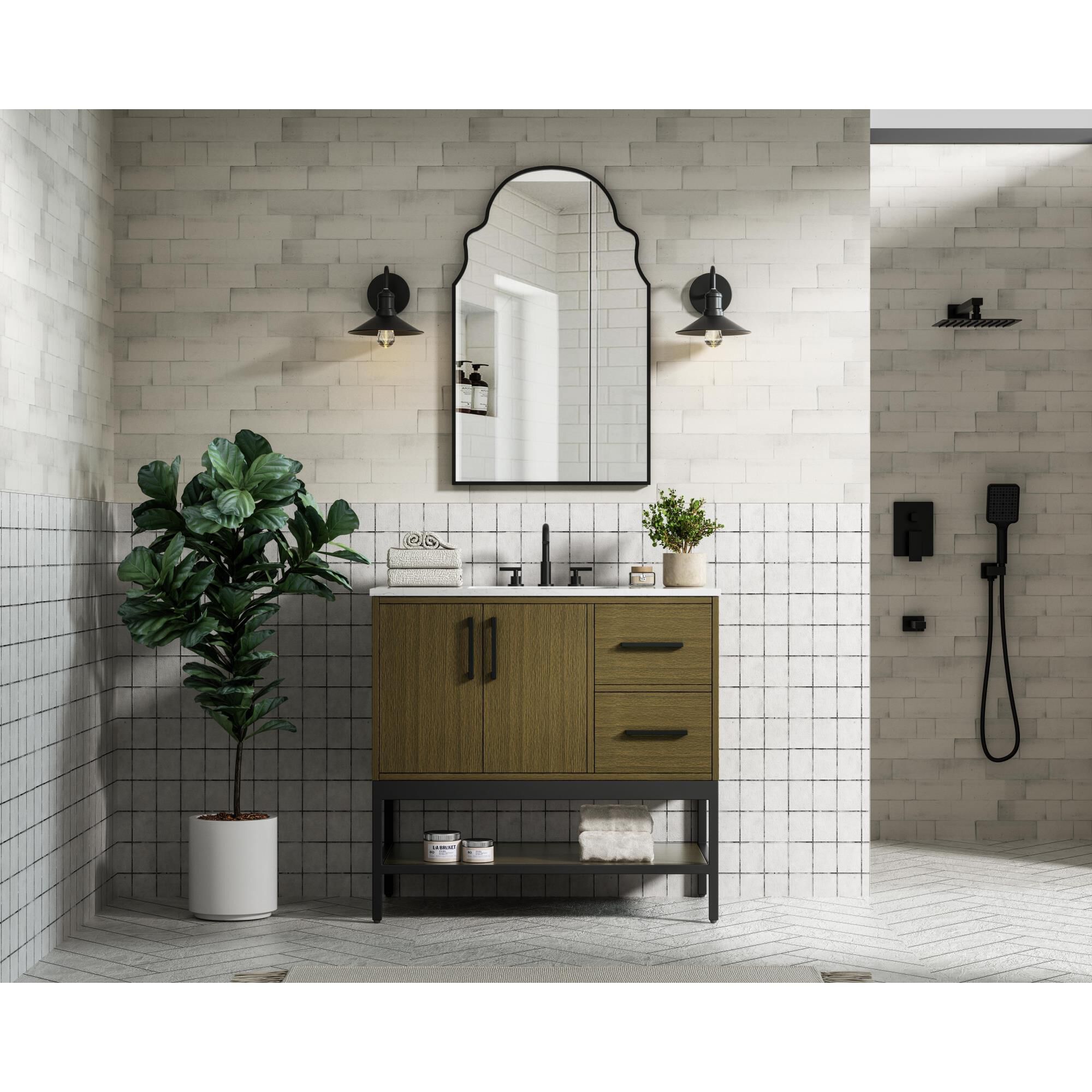 Shown in Chestnut Brown finish