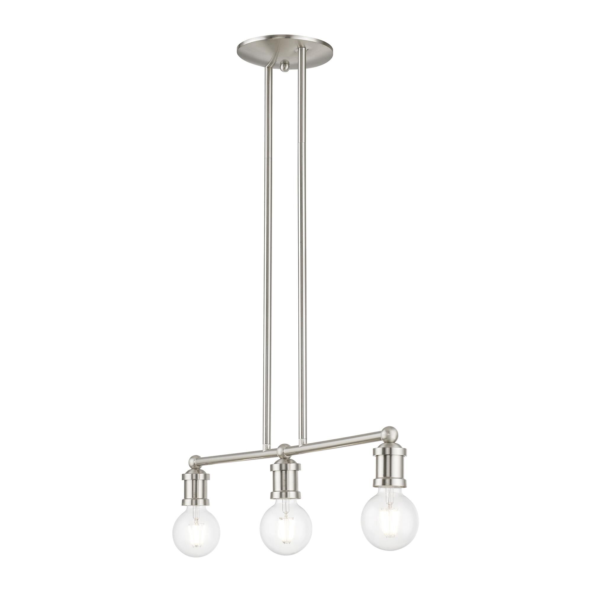 Lansdale 24 Inch 3 Light Linear Suspension Light by Livex Lighting